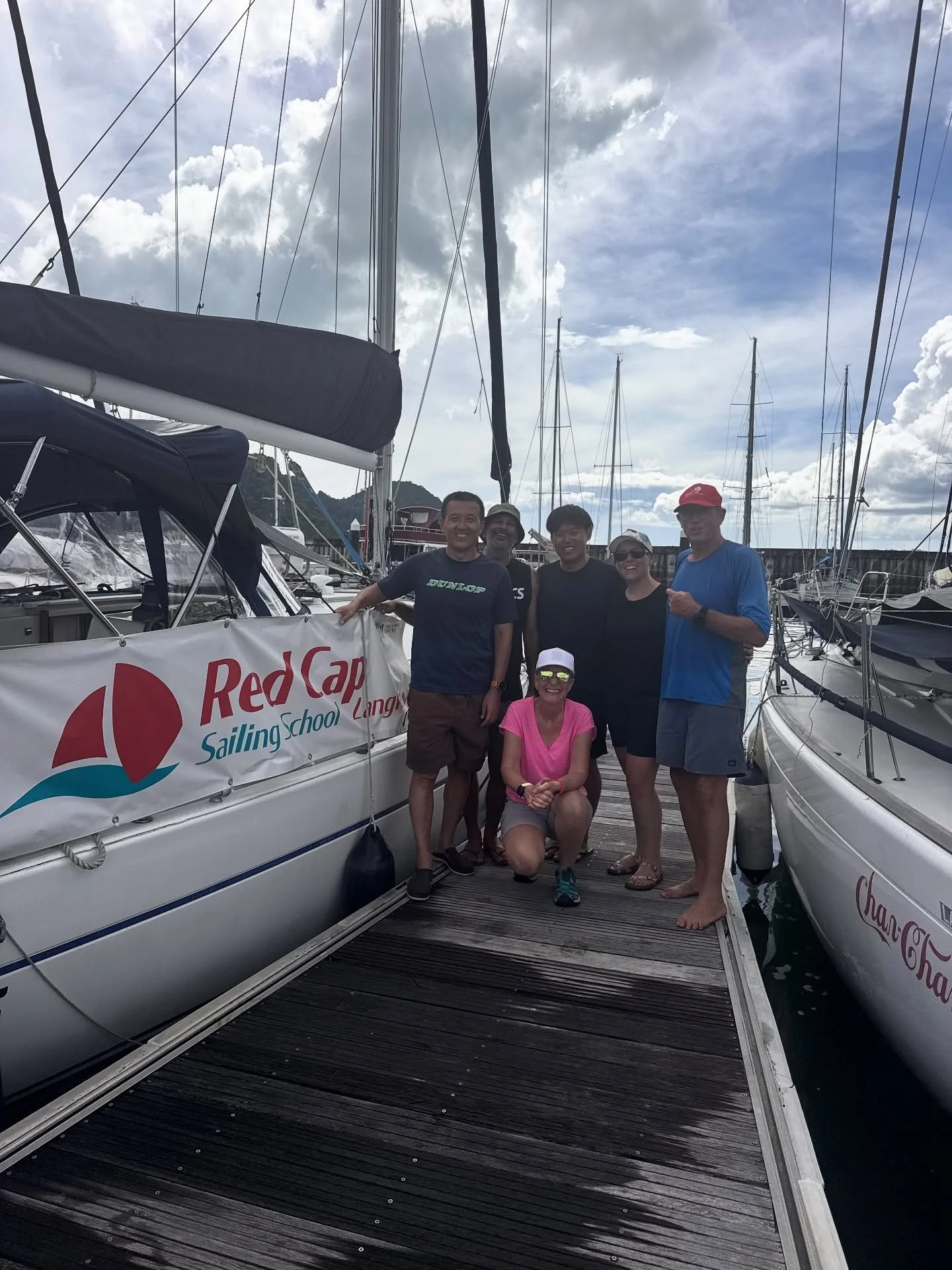 What a lovely week with these guys. Well done all. Great to see complete beginners getting the sailing bug. Get your sailing fix with us at Red Cap Sailing School. Check out our website at redcapsailingschool.com in Langkawi, Malaysia, or contact us 