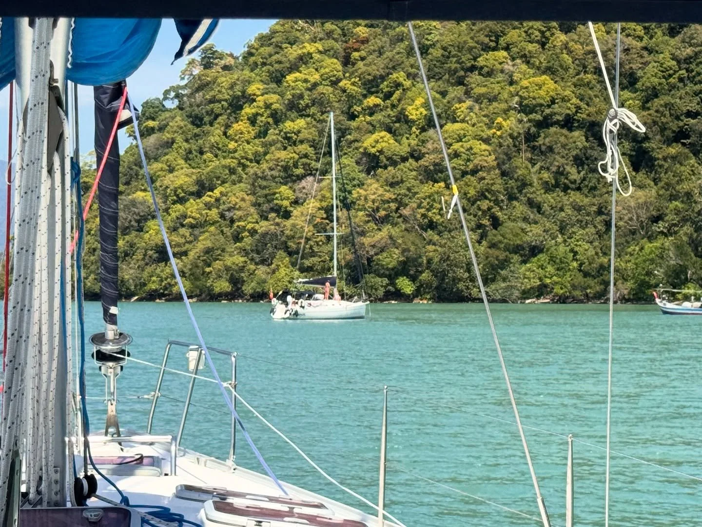 First course of 2026. We were met with excellent sailing conditions,NE 12/15kts perfect for our competent crew students to practice tacking and gybing to a beautiful lunchtime anchorage. Checkout out our website for more details of the RYA sailing co