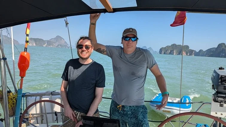 Imagines from our Phuket Phuket trip. Thailand at its best,blue skies beautiful islands and fabulous food. Thanks to the crews for making it a great week. Checkout our website at redcapsailingschool.com for your next RYA sailing adventure or contact 