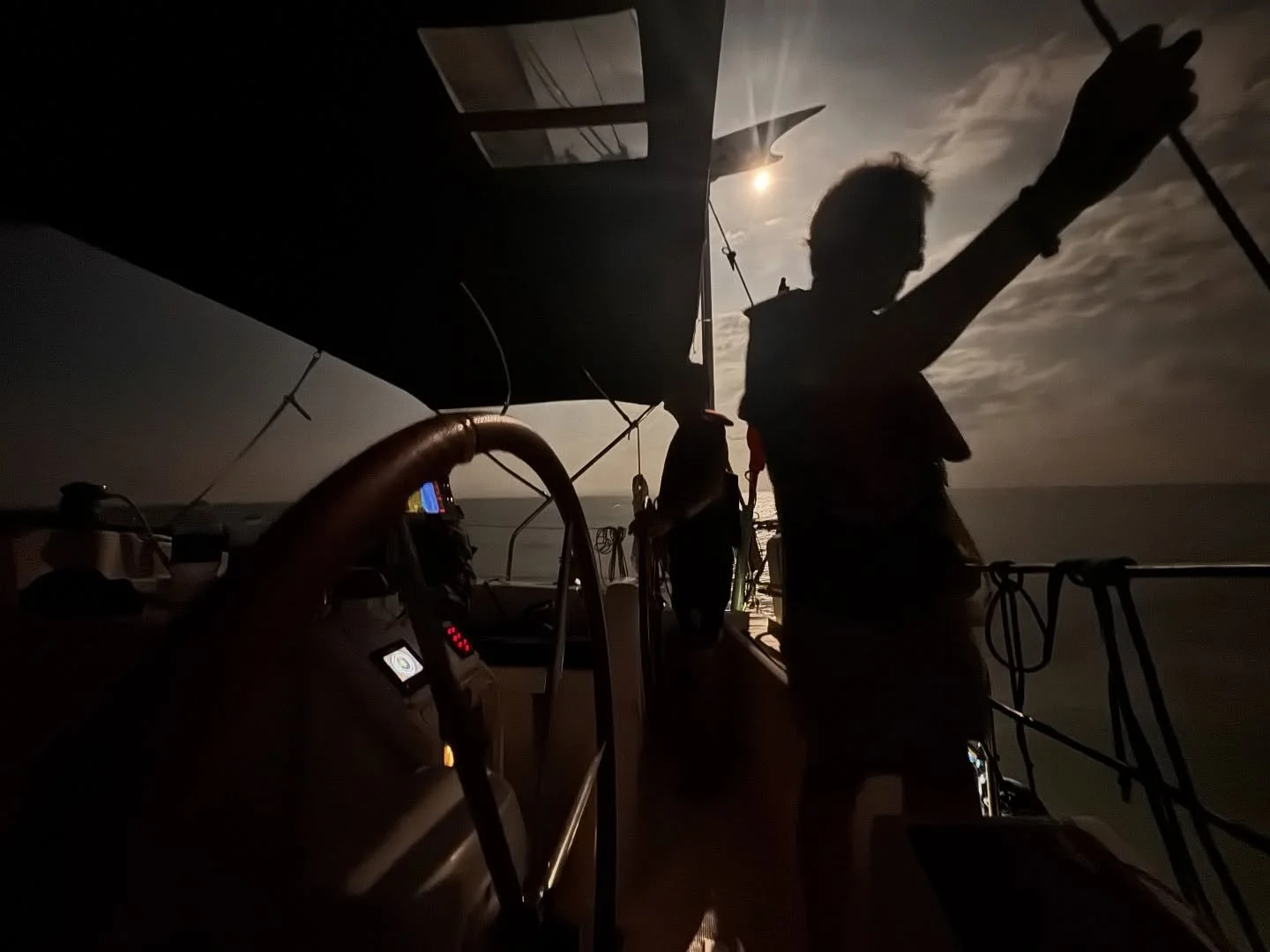 There is something special about night,especially on a full moon. Join us to experience your own special night sail during an RYA sailing course. Check out our website for more details at redcapsailingschool.com or contact us at info@redcapsailing.co
