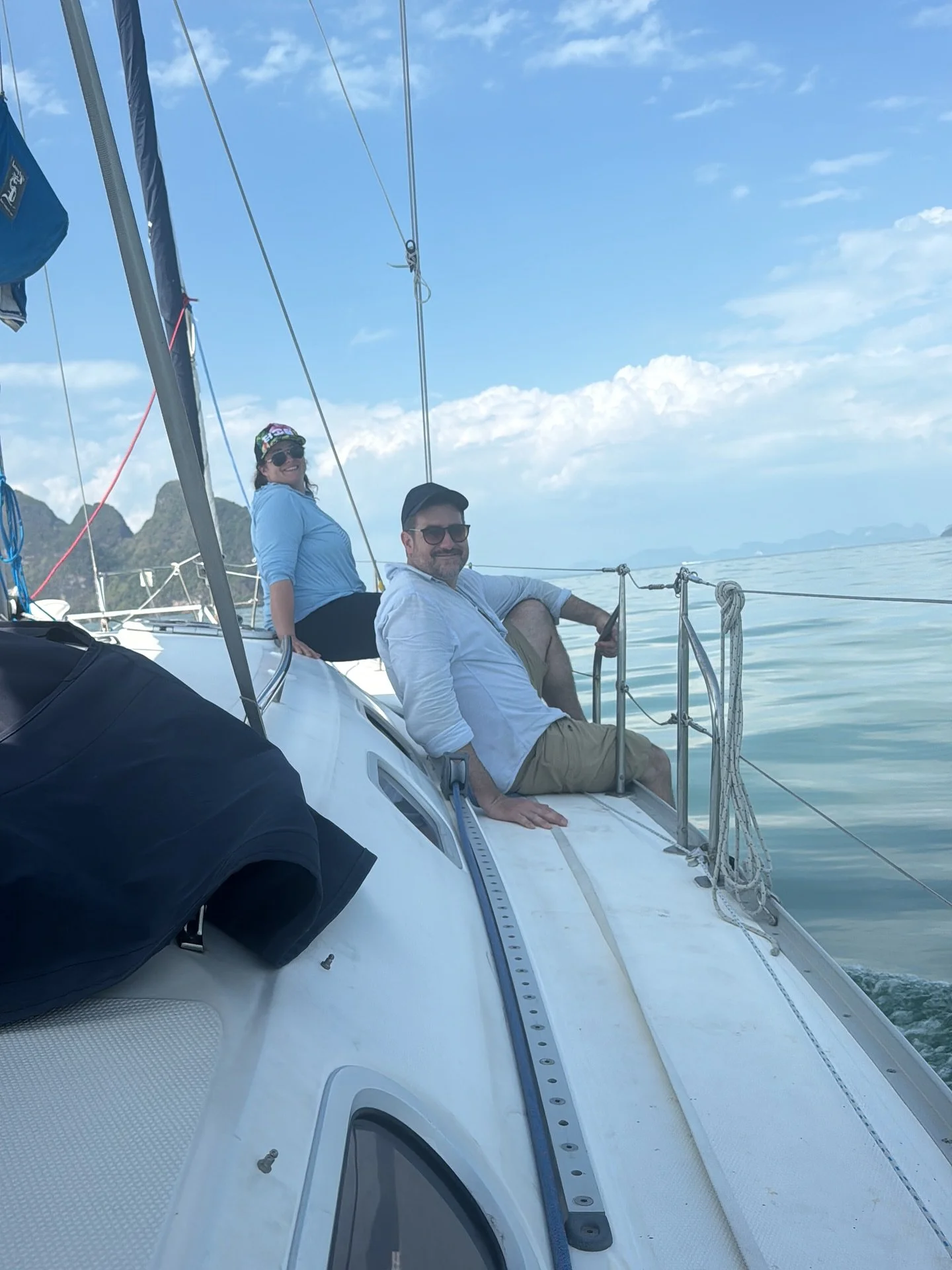 After a great days sailing,it&rsquo;s great to jump off the back of the yacht into the cooling tropical waters around Phuket. Checkout our website for more information about our RYA sailing courses in Southeast Asia at redcapsailingschool.com or cont