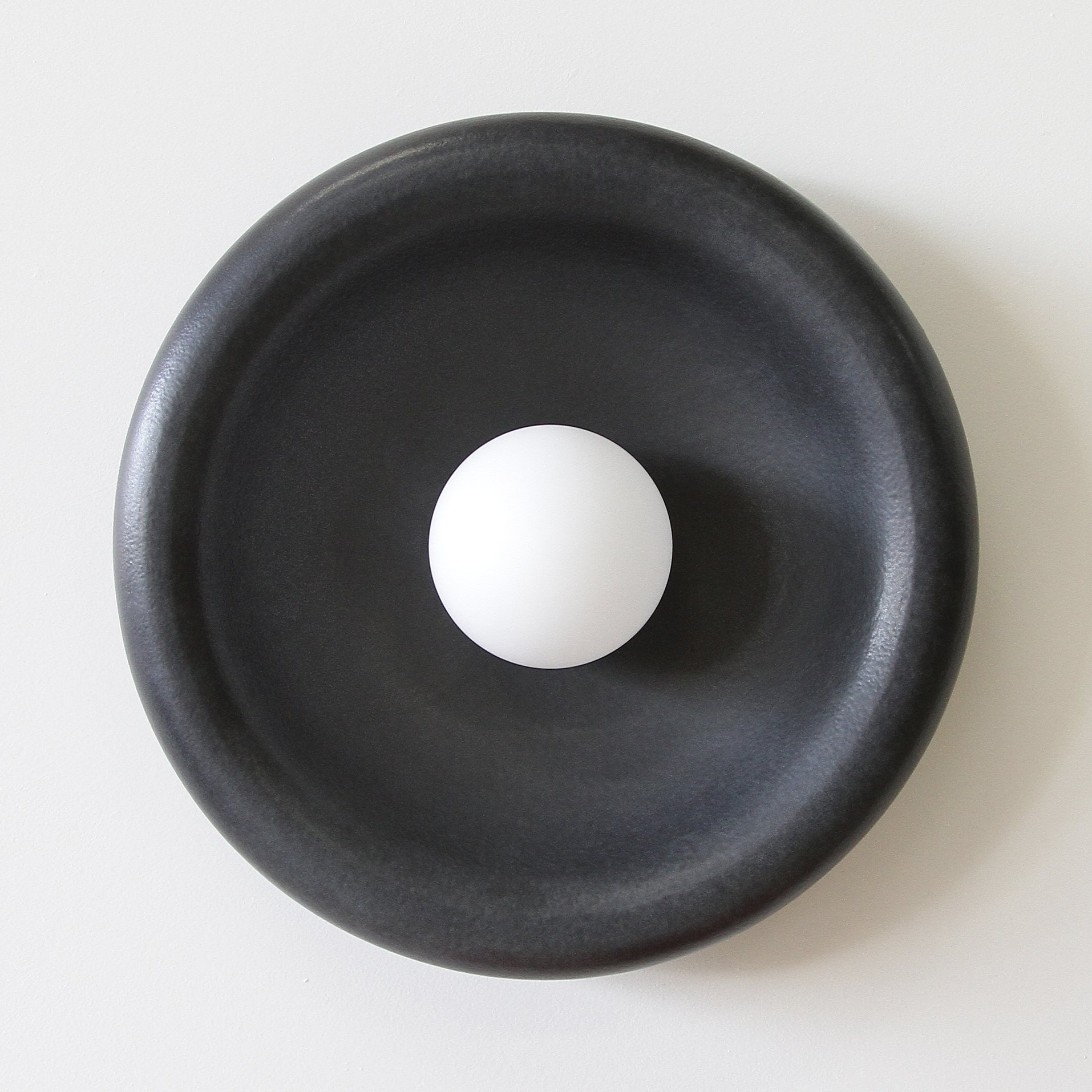 Large Circle Sconce - Black - $1,300 - Rated IP44