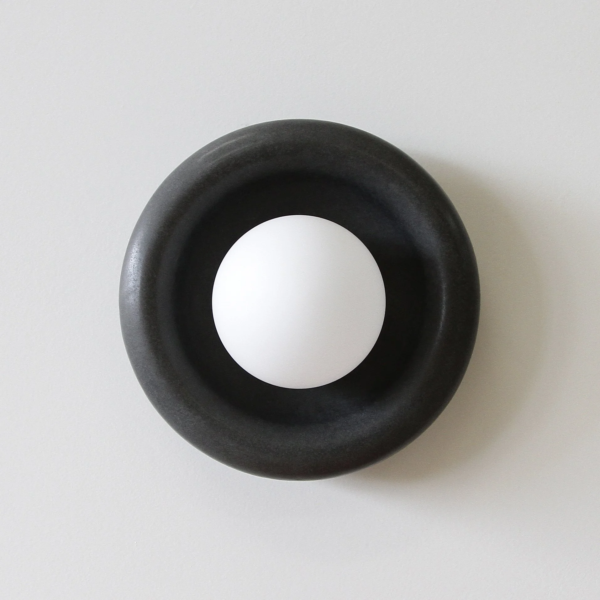Small Circle Sconce - Black - $700 - Rated IP44