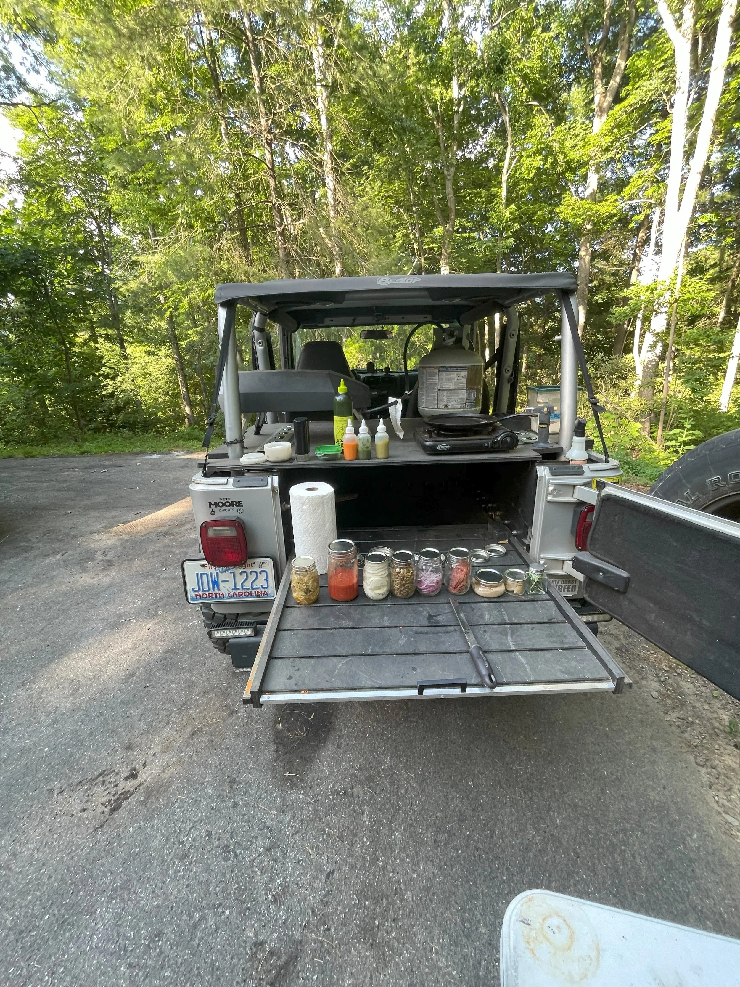 Jeep Pizza Set Up