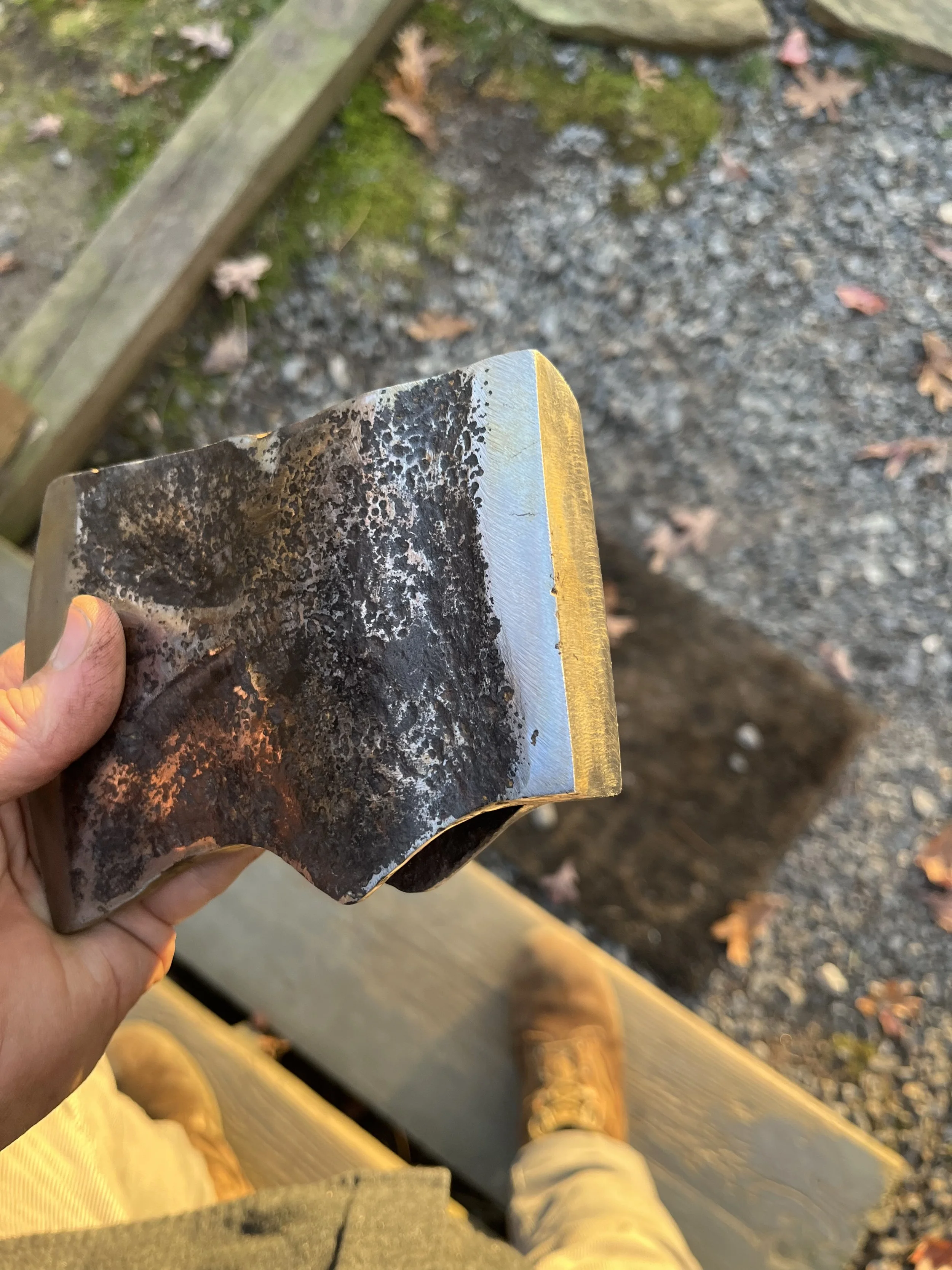 Axe Head Mid-Restoration