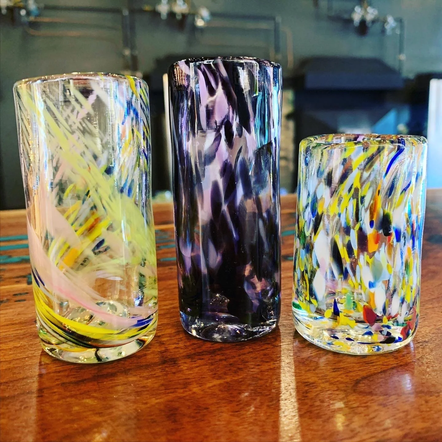 Multi-color  Glass Shot glass and Champagne Flutes