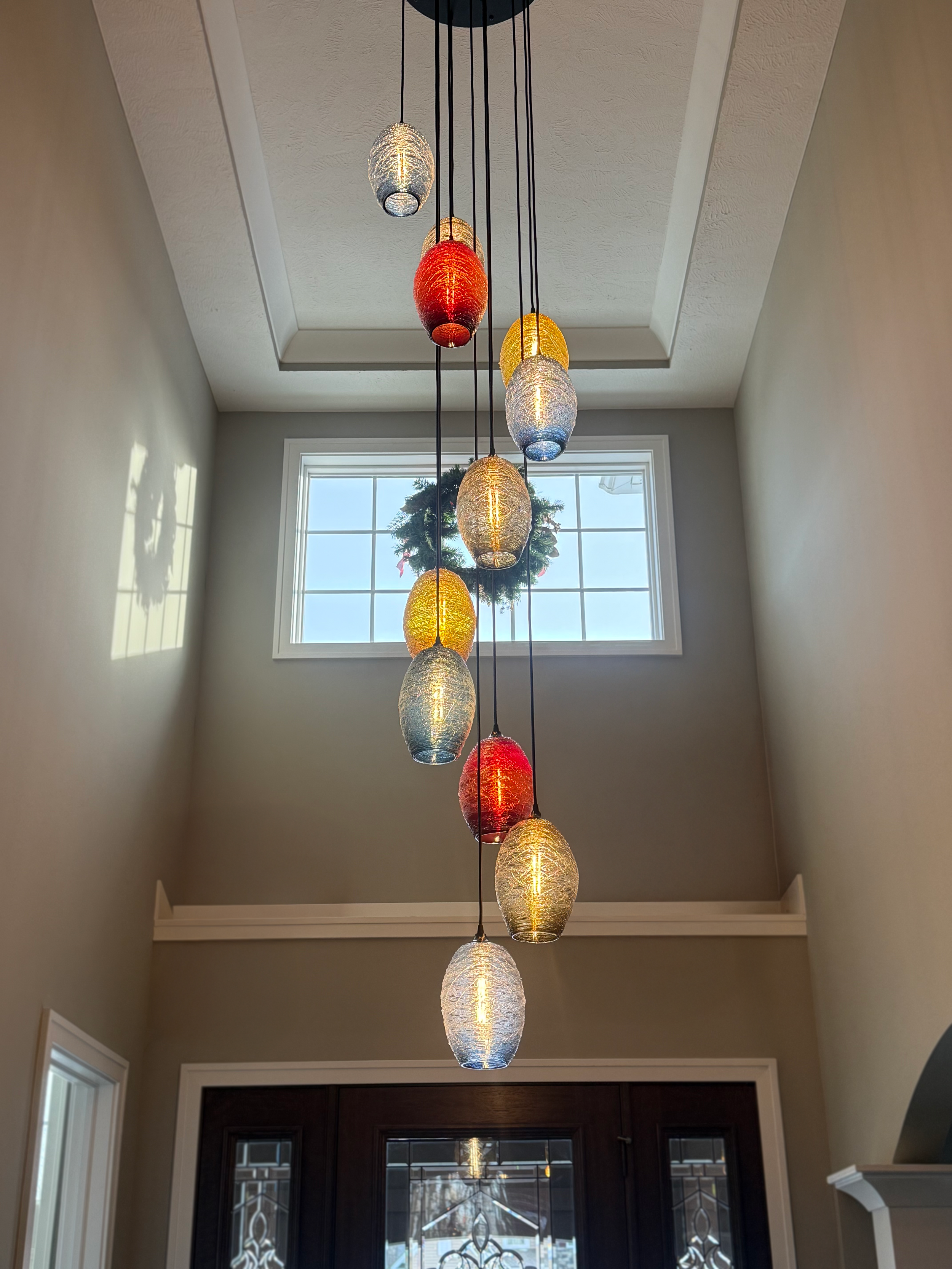 Multicolor Entryway Beehive Chandelier