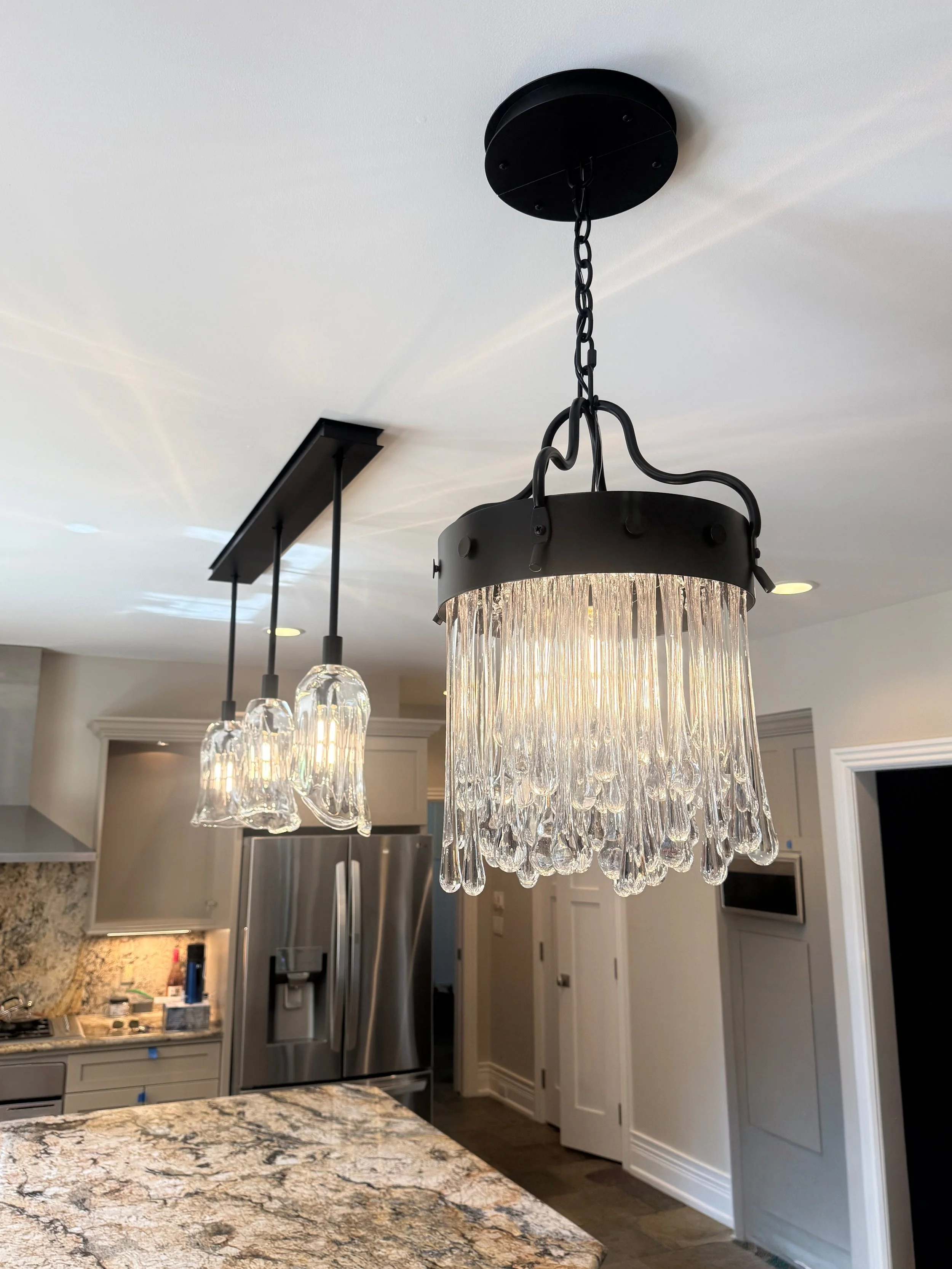 Round Teardrop Chandelier