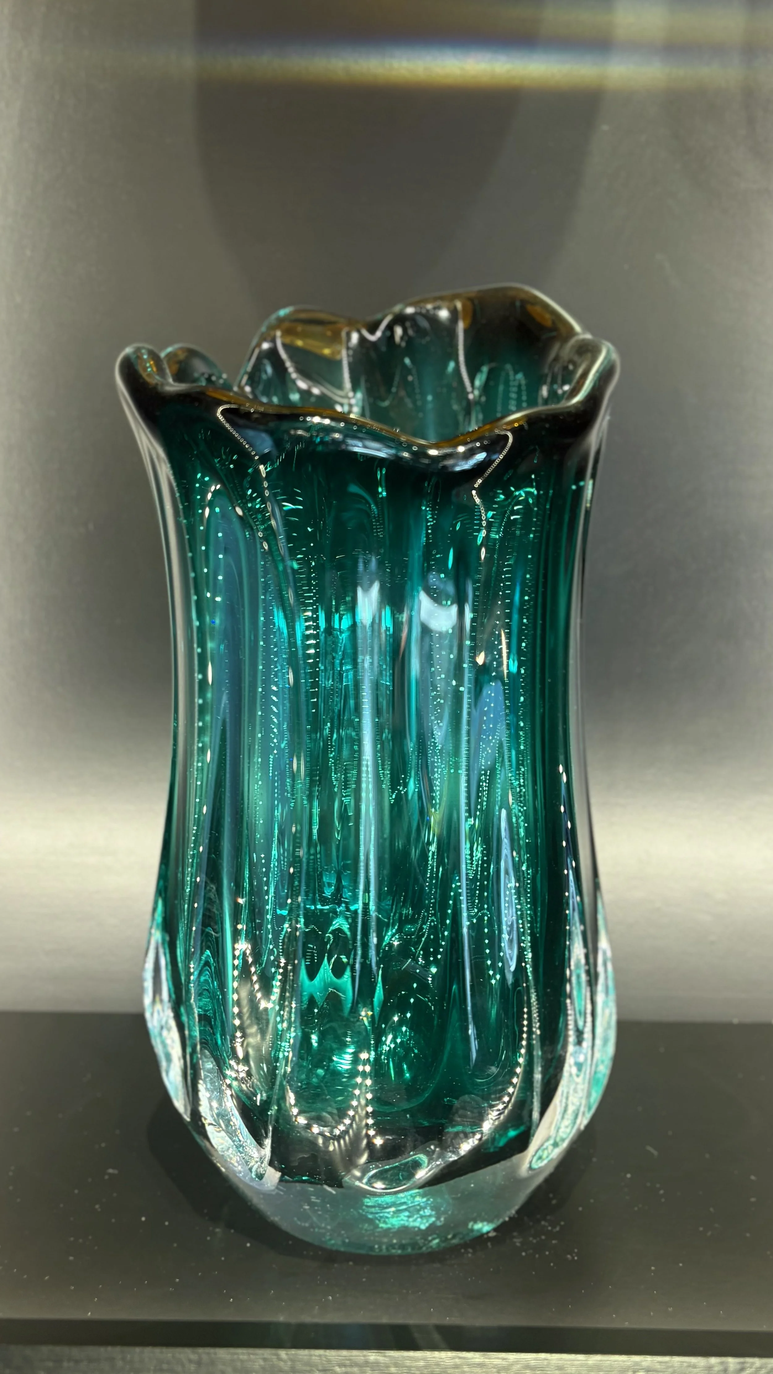 Jade Green Waterfall Vase (#2)