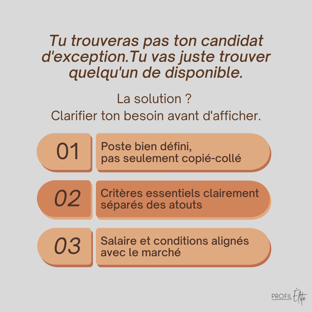 Tu affiches ton offre d'emploi. Tu la partages sur les réseaux. Tu attends et tu attends encore..