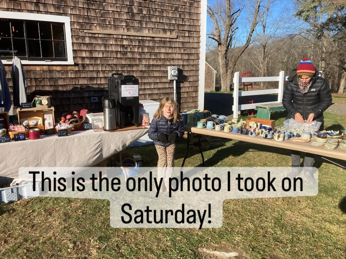 Wow, a huge thank you to everyone who came out this past weekend for tree cutting and the Holiday Market! It was just incredible to see so many smiling faces, be in community with so many amazing people, and see the talents of all of the vendors! 

I