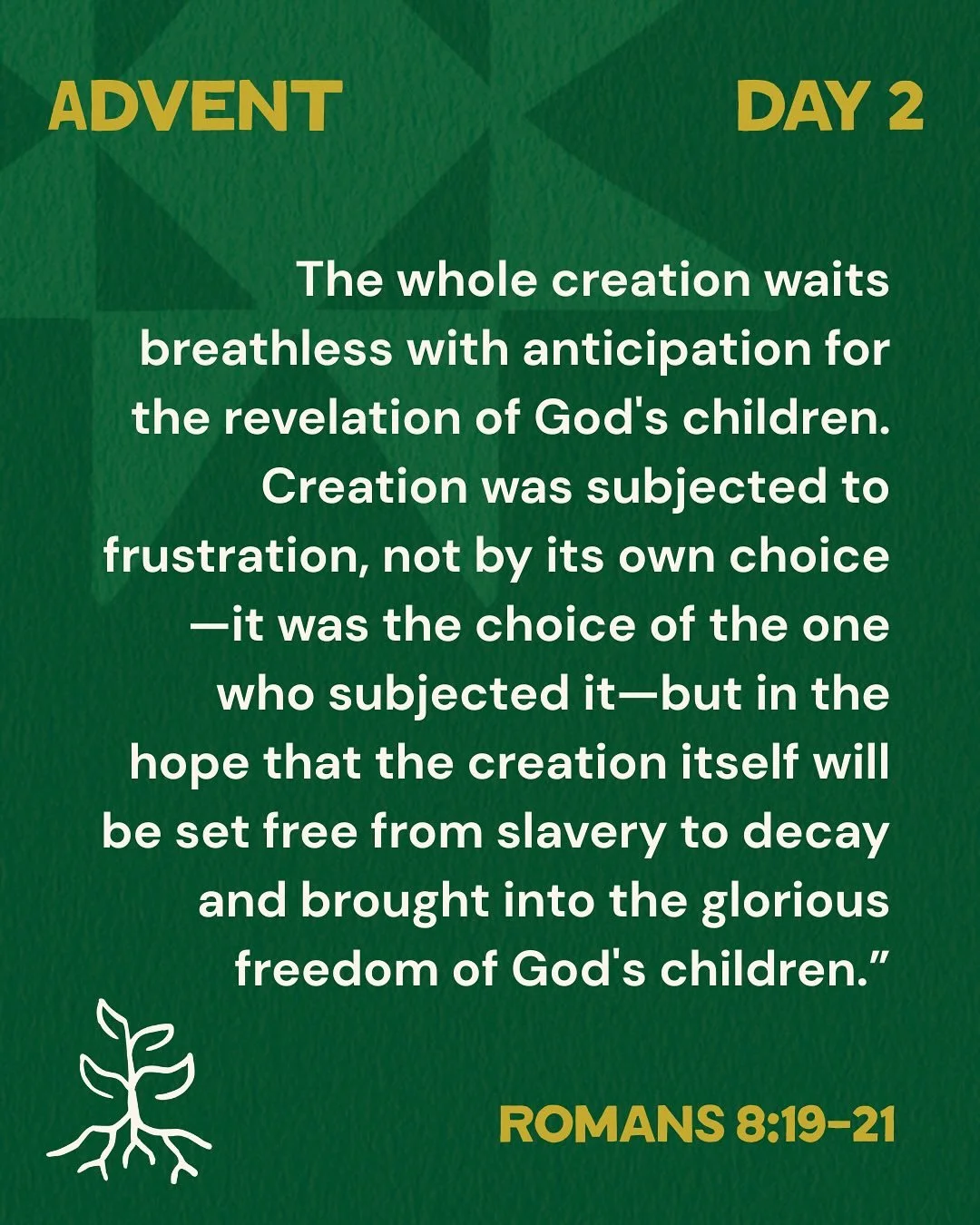 Thanks to @patickmac for our Advent devotion today!