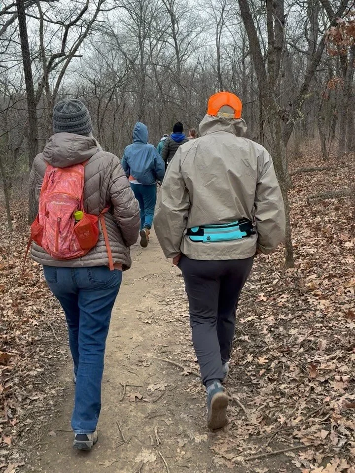 This amazing crew faced the dropping temperatures and wind this morning for an amazing hike together! Thanks to folks for coming out!