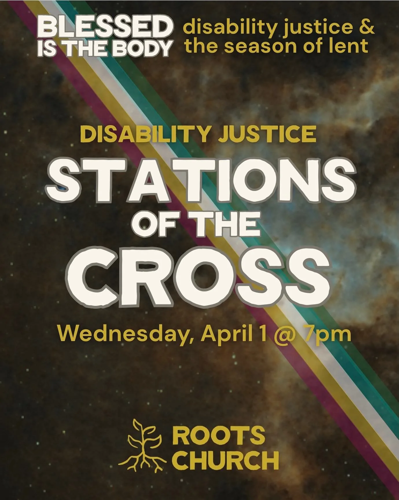 Y&rsquo;all. We have such an amazing treat for Wednesday night. Tatum Tricarico, the author of the book around which we&rsquo;ve been guiding this Lent, has given us her Disability Justice Stations of the Cross worship service to use. She has written