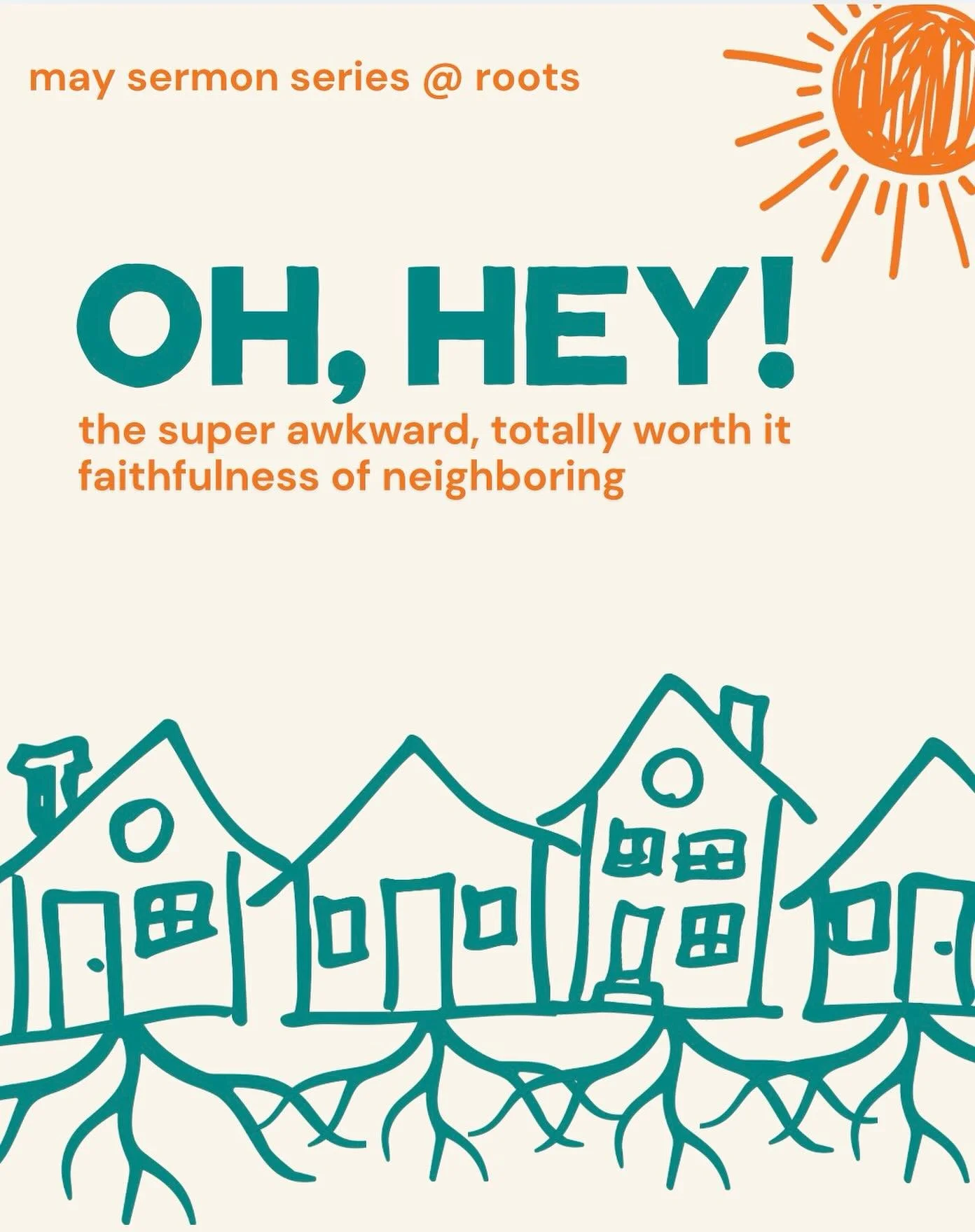 New series alert! Do you know your neighbors? Like, your actual neighbors. The eight front doors closest to you? 

We believe that God calls us to love our neighbors and that takes some work to be awkward, meet people, and figure out what can be diff