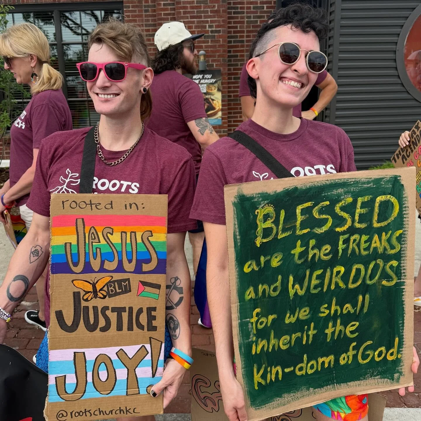 We are the gays and theys that the Lord has made! 🏳️&zwj;⚧️🏳️&zwj;🌈 Thanks for coming out everybody! (Pun intended) Go see our favorite queen @byonnyk all weekend long!