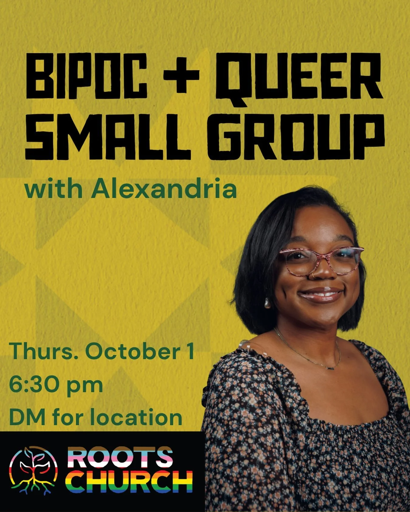 tomorrow night!!!! If you identify as both lgbtq and bipoc, this is the group for you! Alexandria is kicking off this group Thursday night at 6:30. Find your people!