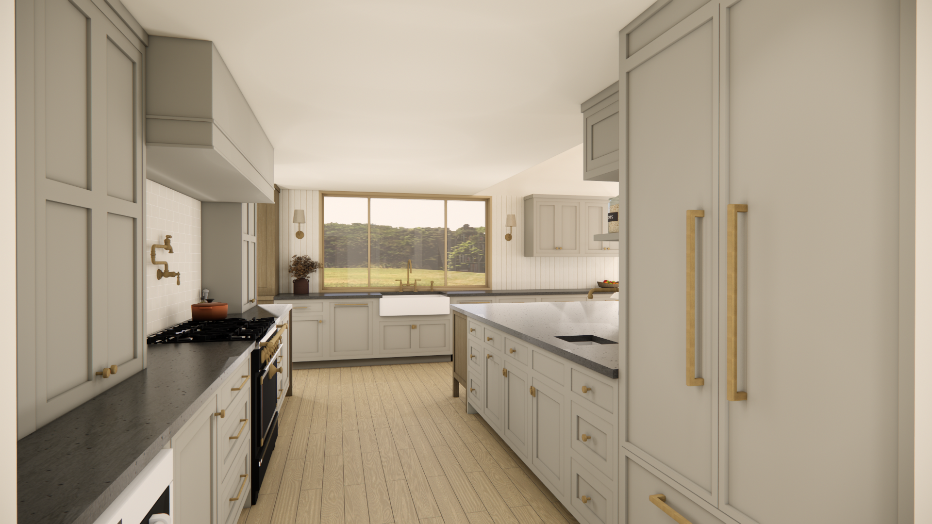 The Gill Residence | Kitchen Renovation with Custom cabinetry, farmhouse sink, panel-ready appliances..png