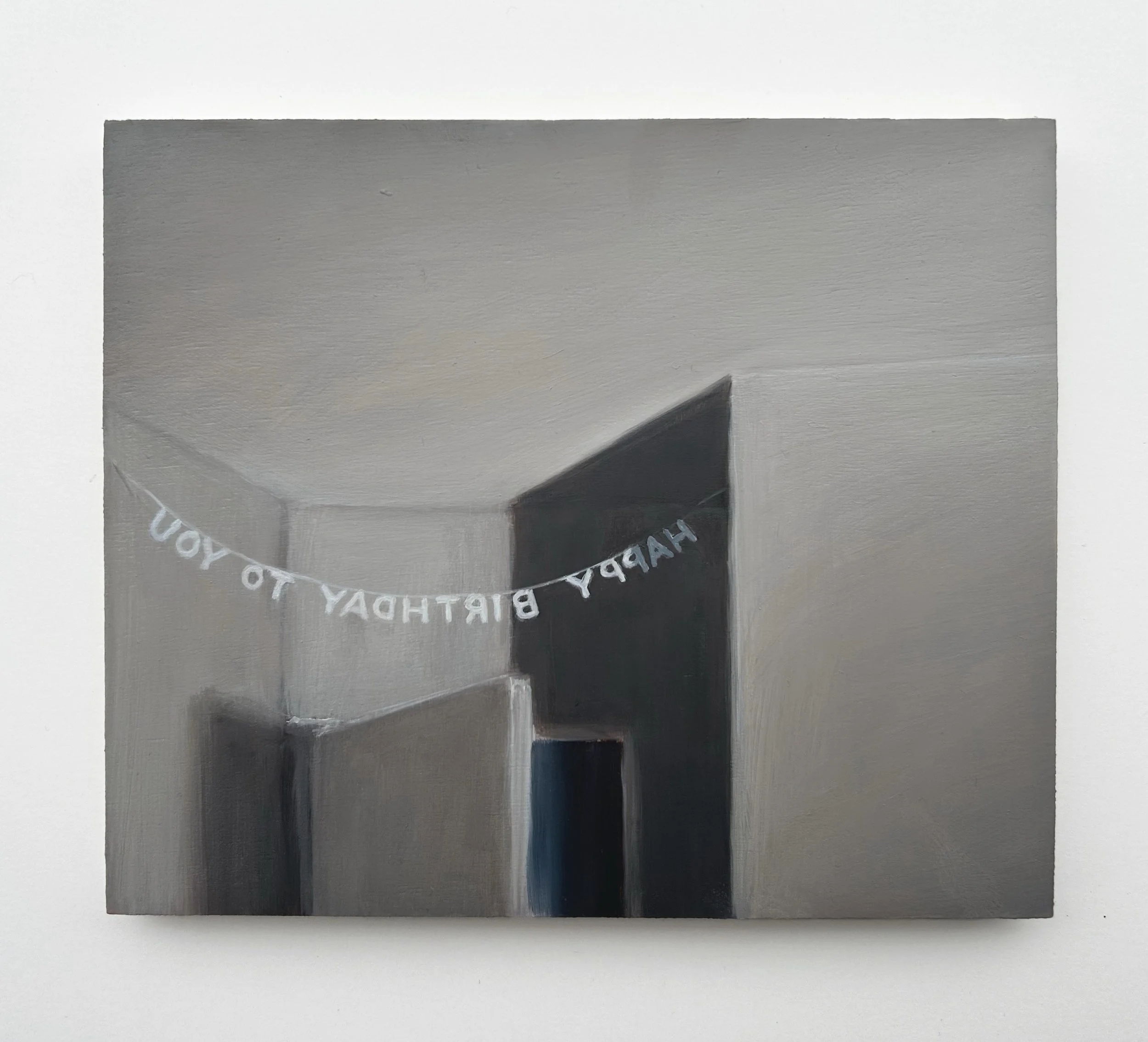 "Happy birthday to you", oil and acrylic on wood, 2026