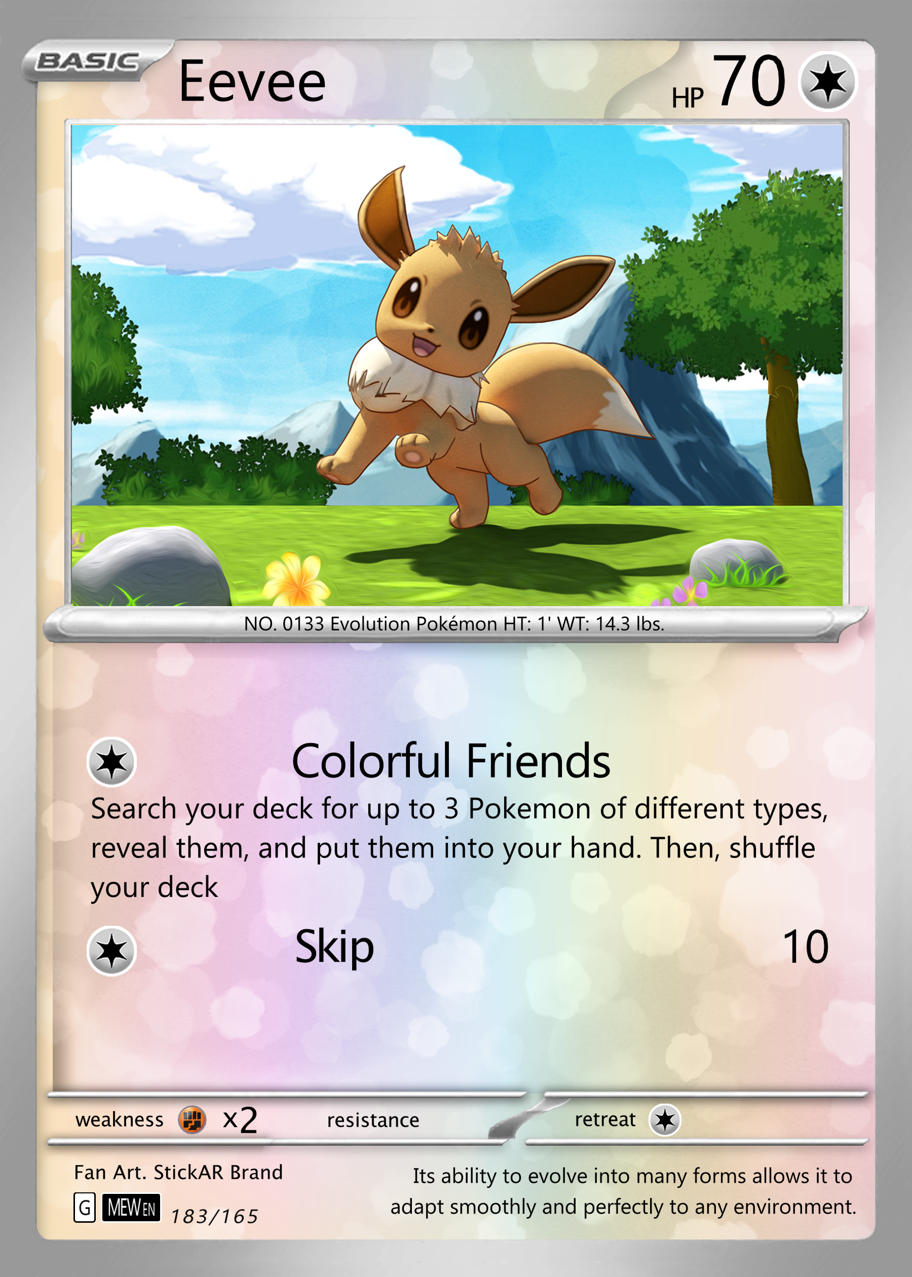 Eevee AR Card (1st Edition)
