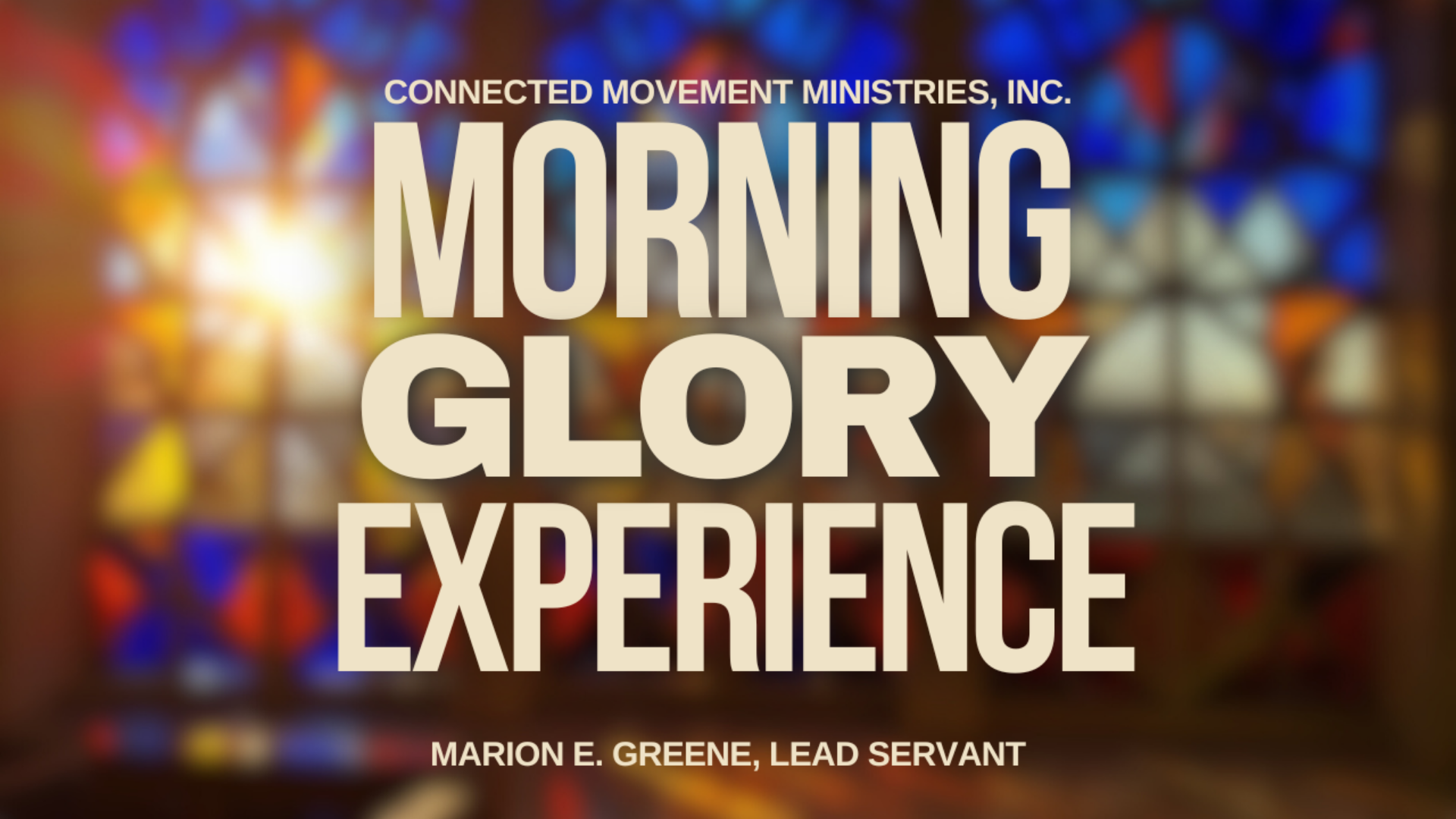 Morning Glory Prayer