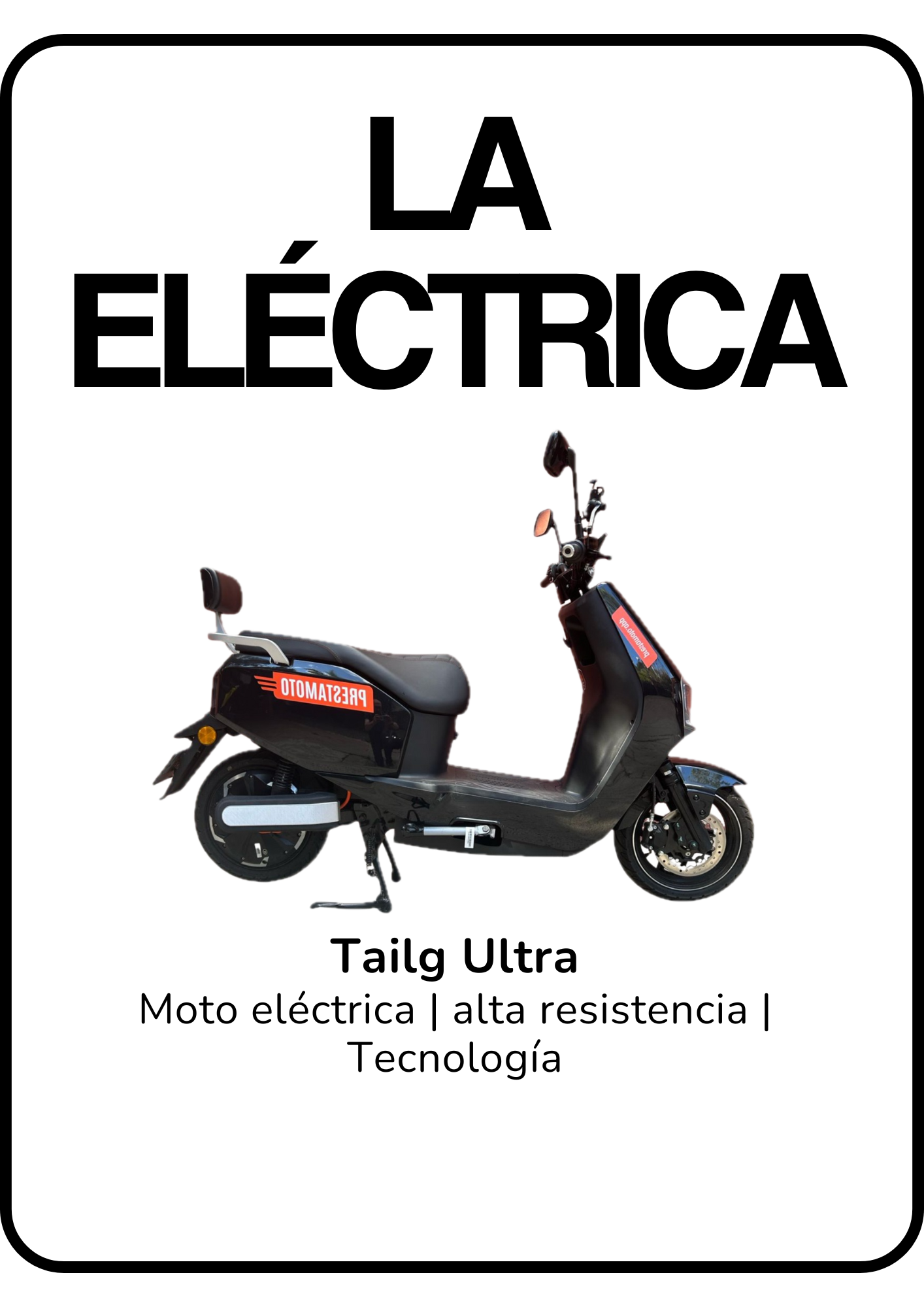 Nuestras Tailg Ultra son pasolas electricas, el futuro de tu movilidad.