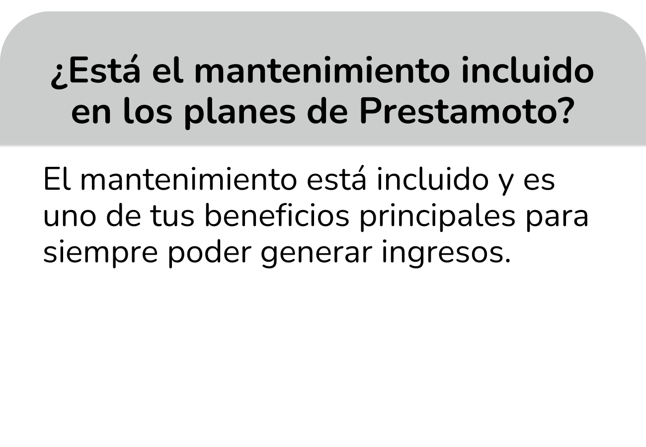 El mantenimiento está incluido y es uno de tus beneficios principales para siempre poder generar ingresos.