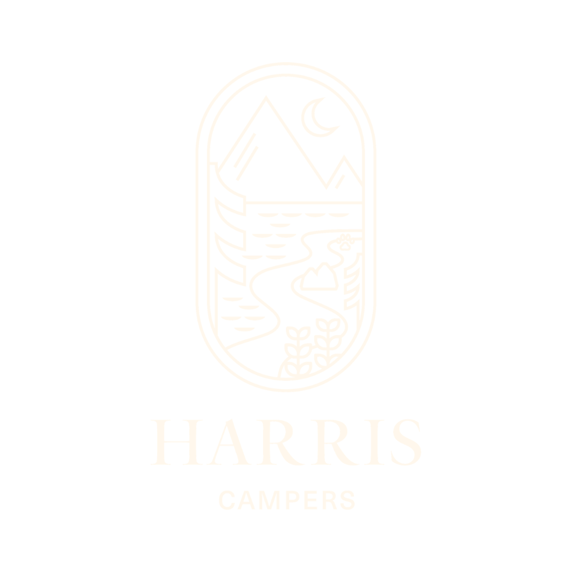 HARRIS CAMPERS LOGO - COMMERCIAL PHOTOGRAPHY & VIDEOGRAPHY PRODUCTION BY JL PURPOSE MEDIA