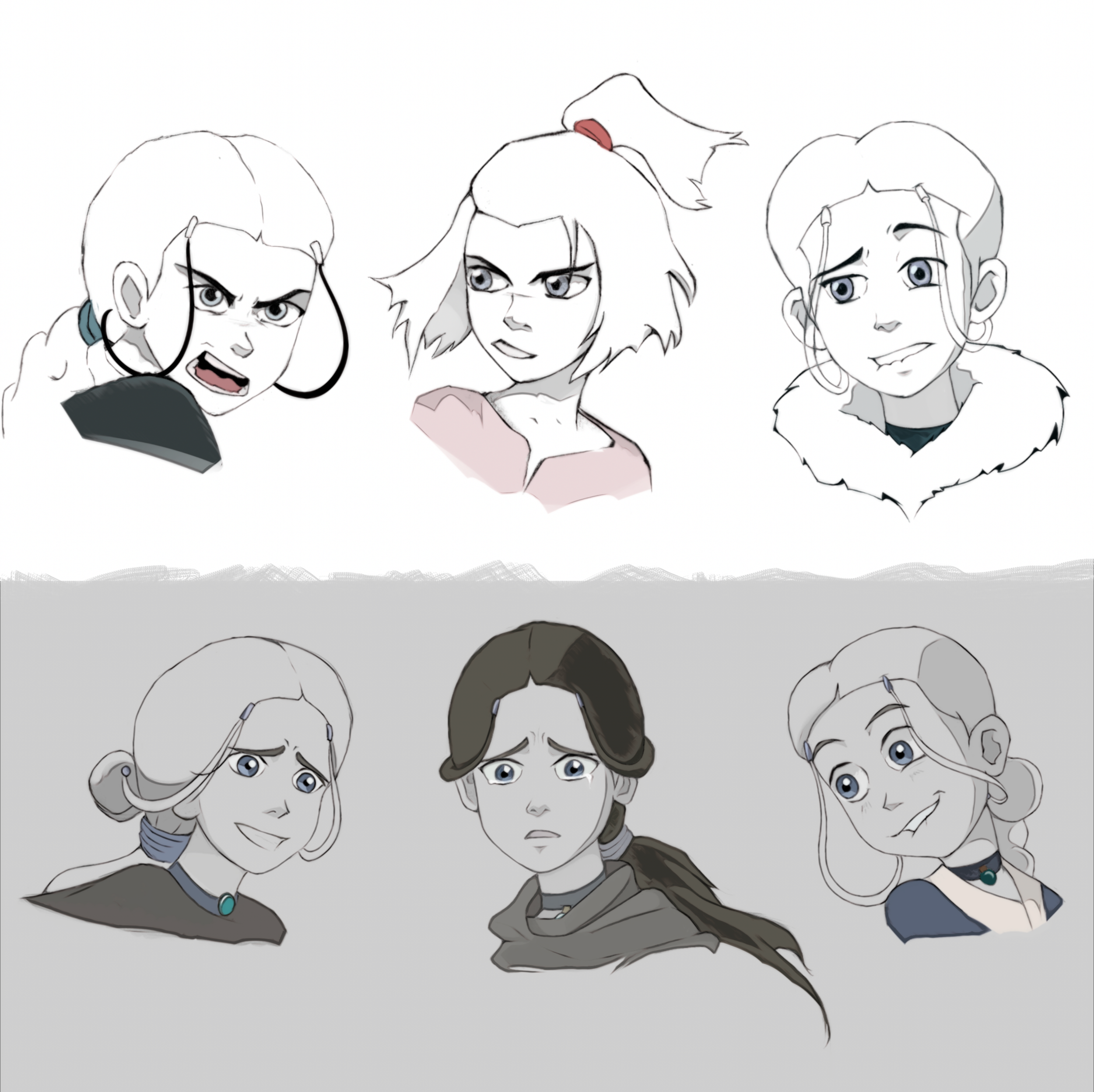 ATLA EXPRESSION STUDY, SKETCHES