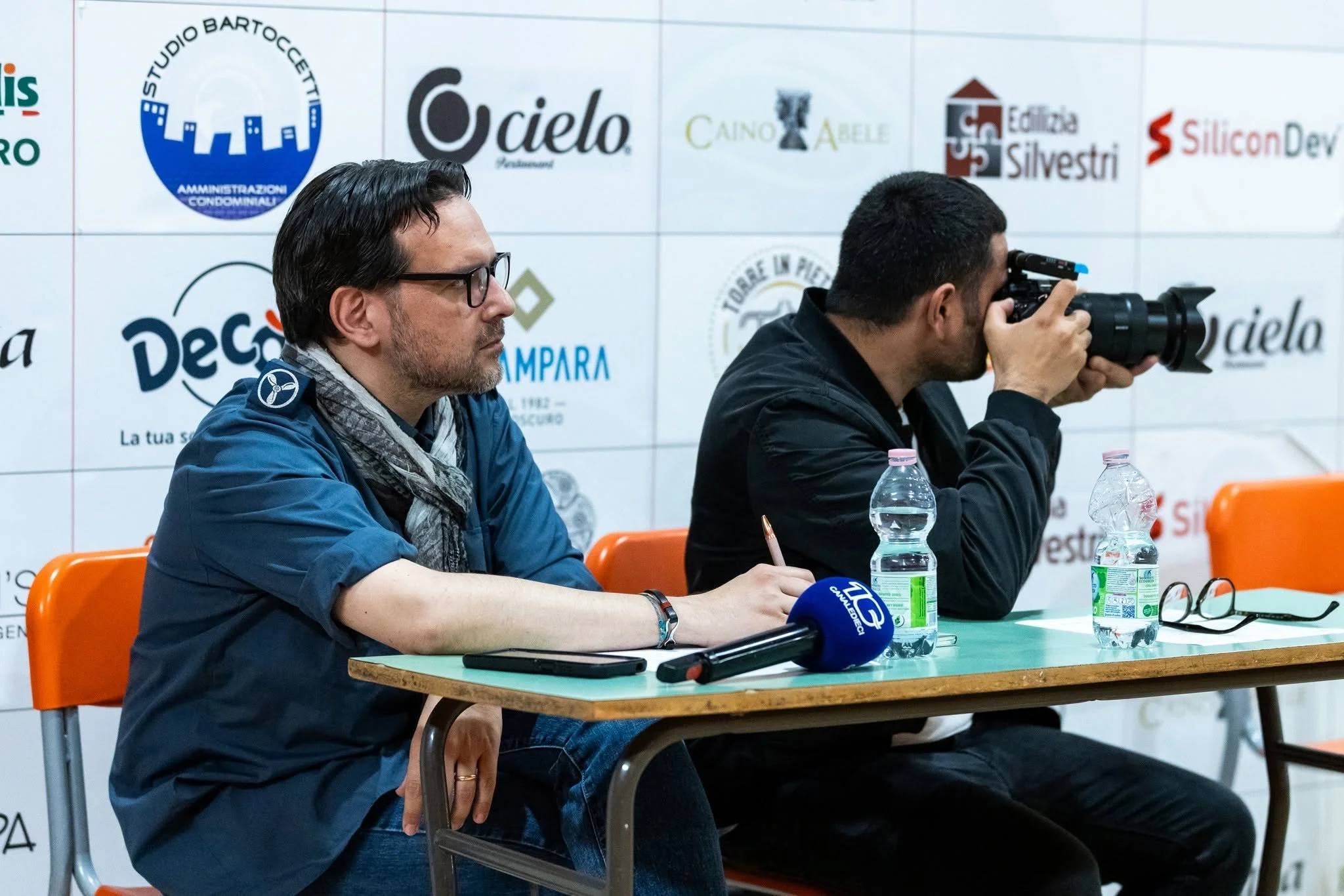 Andrea Contorni durante un incontro di pallacanestro