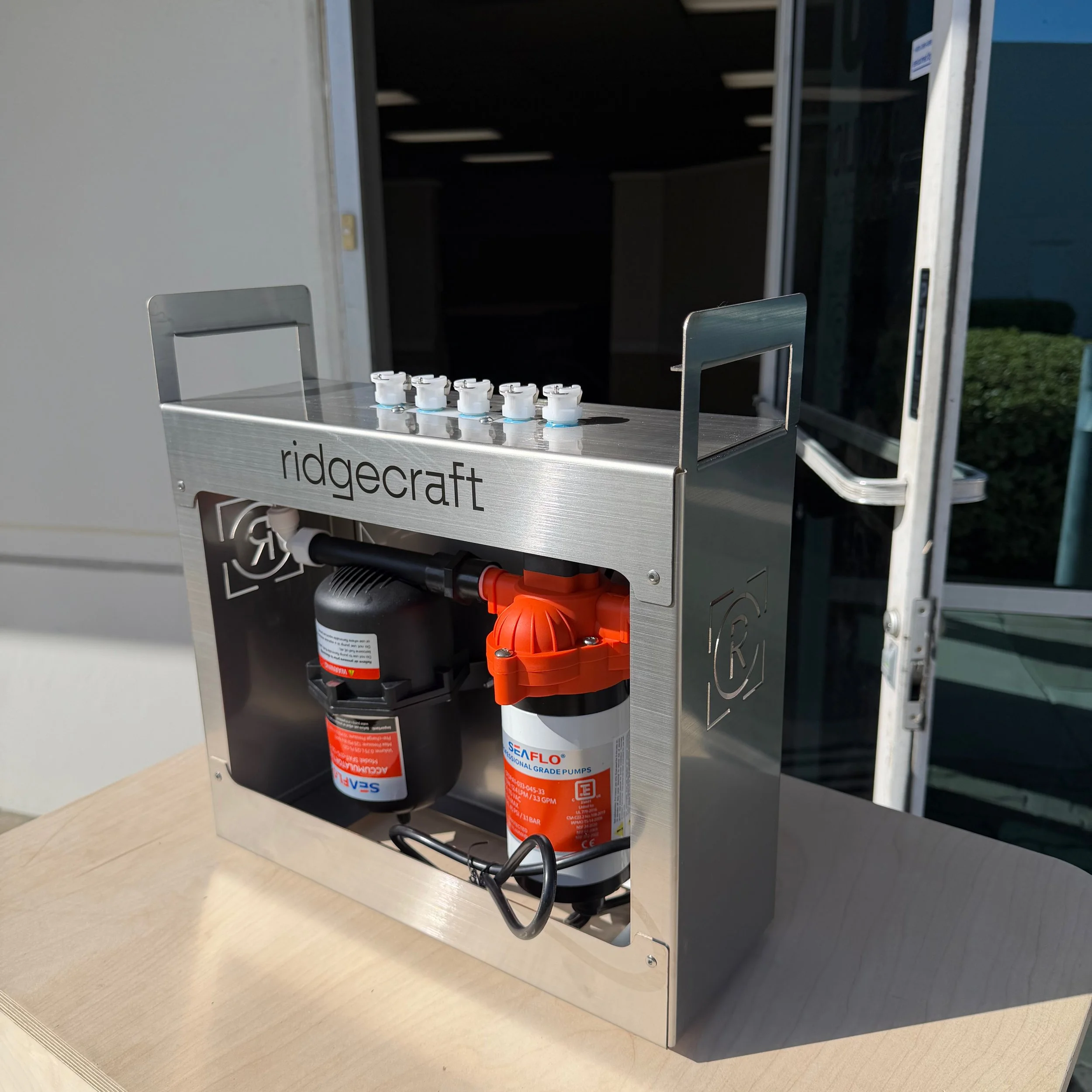 Coffee Cart Water Pump System - "The Backbone" by RidgeCraft