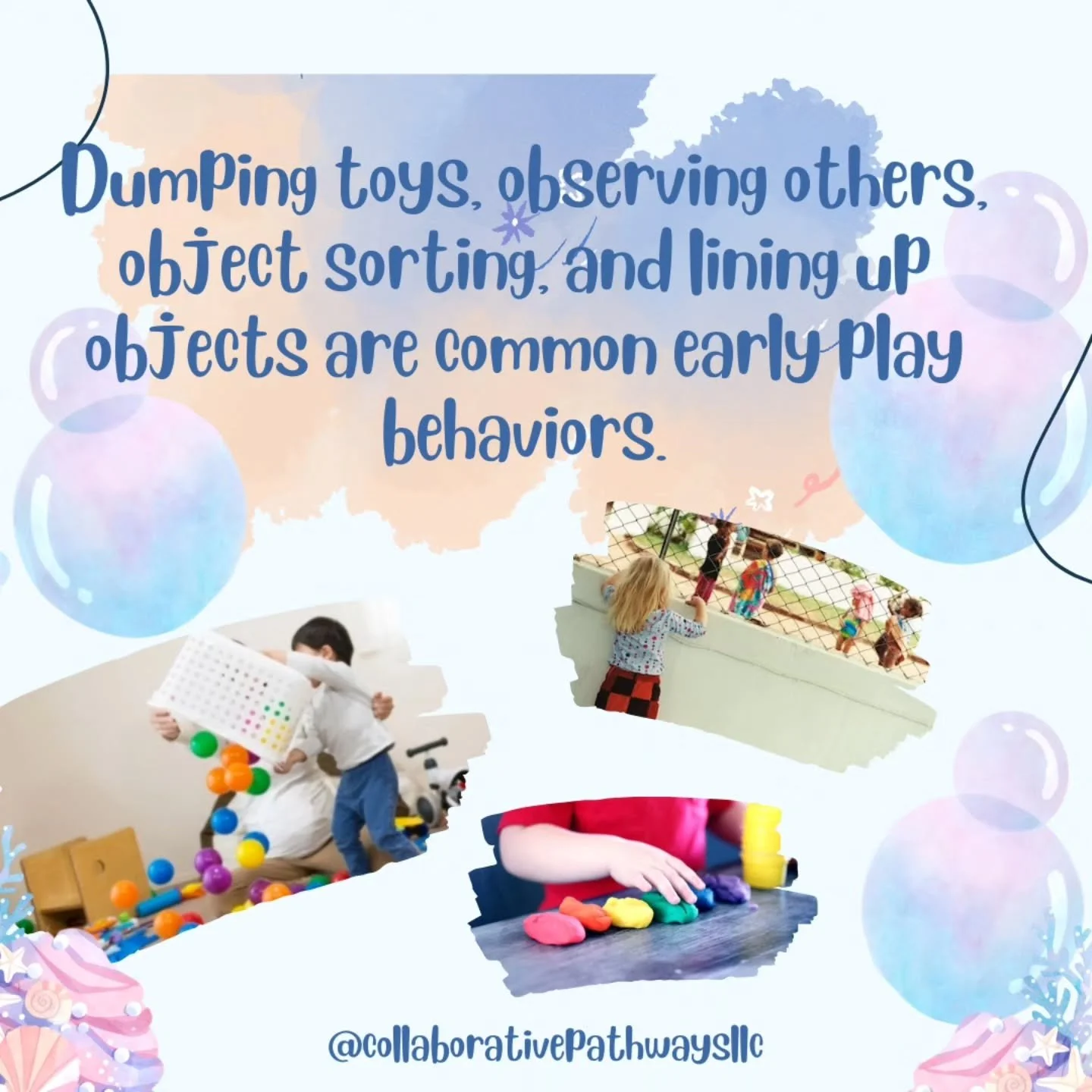 Repetitive or limited play is a starting point, not a limit. ✨️

Every child learns in their own way, and together, we can support your child's learning and develop imaginative and interactive play! 🥰

Reach out at taylor@collaborativepathways.net o