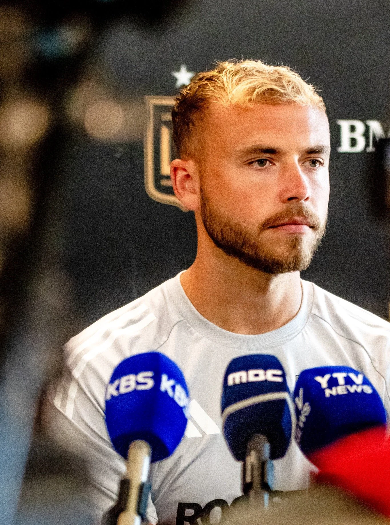 LAFC Match Day-2 Press Conference LAFC vs San Diego FC at BMO Stadium. ⚽️🏟️ @lafc @mls @bmostadium 
LAFC Defender Ryan Porteous, LAFC Forward Son Heung-Min, LAFC Head Coach Steve Cherundolo #lafc #mls #futbol #soccer
📸 @365futbolmania &amp; @aliyah