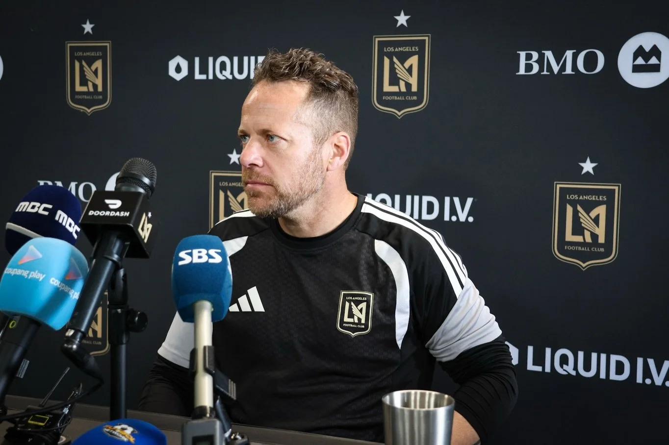 LAFC Head Coach Marc Dos Santos first press conference of the 2026 MLS Regular Season LAFC vs Inter Miami CF @lafc @mls @lacoliseum 

&ldquo;Best opponent we could get in game one, we are excited about it, to start with this opponent is the best choi