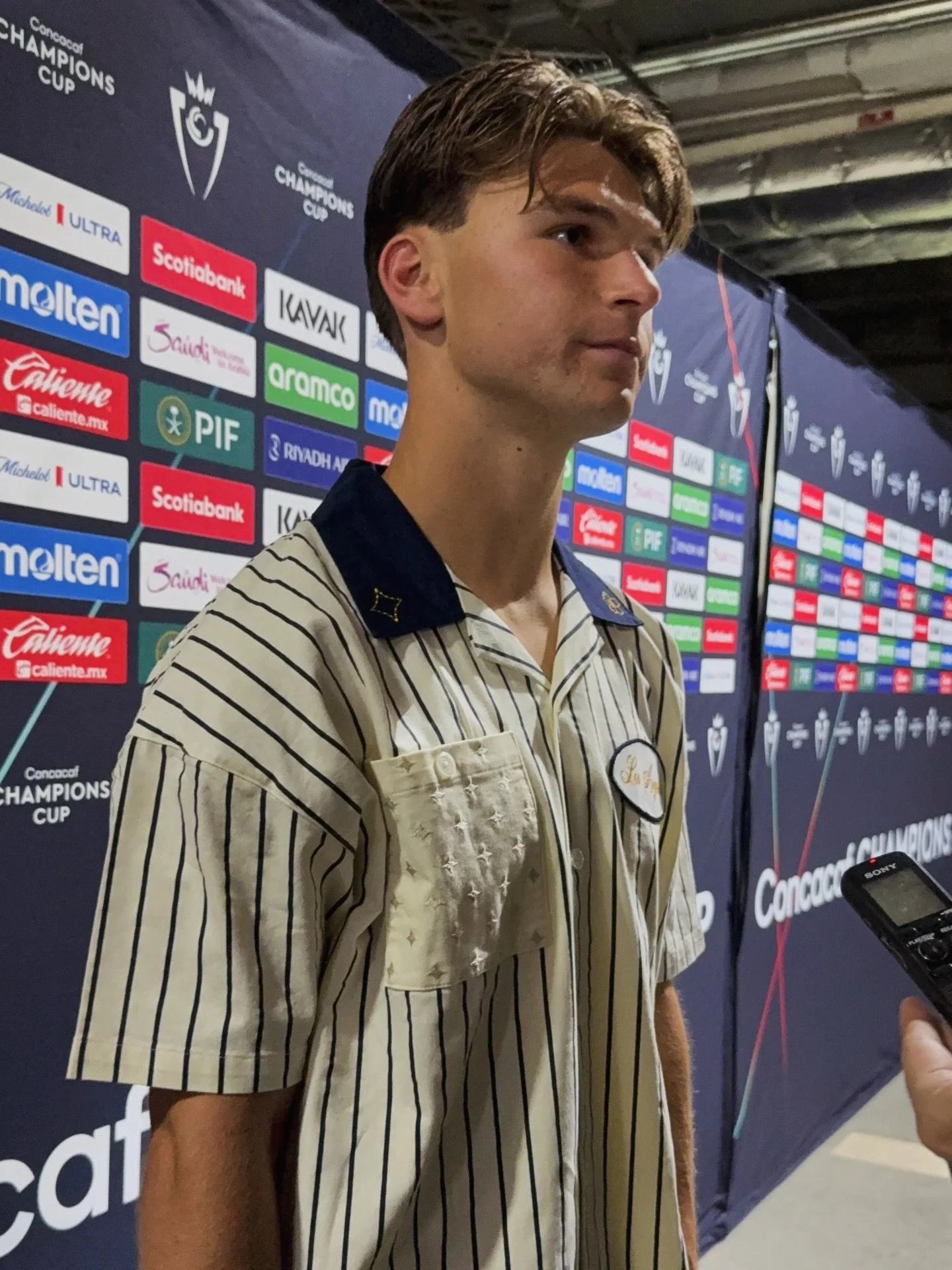 LA Galaxy vs Mount Pleasant FA Post Game 🎤after 3-0 ⚽️ Victory in the first leg of the Concacaf Champions Cup 🏟️ @lagalaxy @mls @thechampions 
📸 @365futbolmania