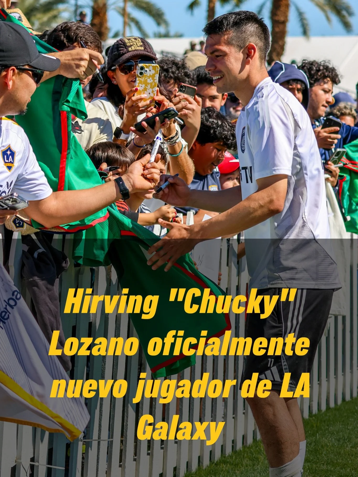 Hirving &ldquo;Chucky&rdquo; Lozano is officially Galaxy&rsquo;s newest player ⚽️🏟️🎽🇲🇽 @lagalaxy @hirvinglozano @mls @mlses @sandiegofc 

Hirving &ldquo;Chucky&rdquo; Lozano es oficialmente jugador nuevo de LA Galaxy

The LA Galaxy announced toda