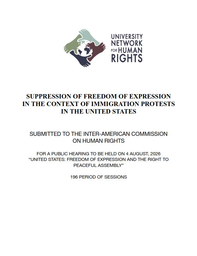 Submission to the Inter-American Commission on Human Rights: Suppression of Freedom of Expression in the Context of Immigration Protests in the United States