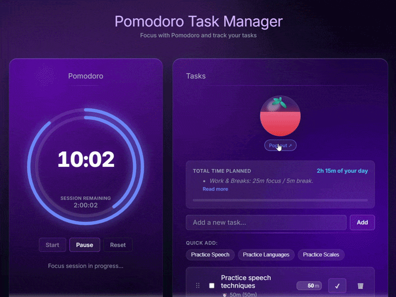 Pomodoro Live App!