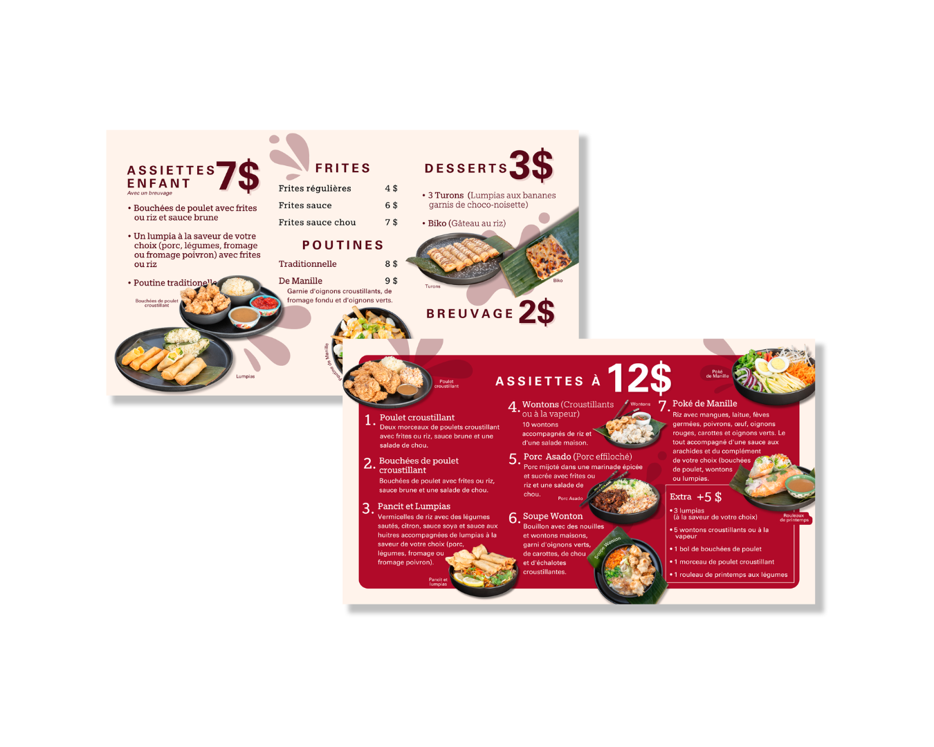 Menu TV Les Délices de Manille