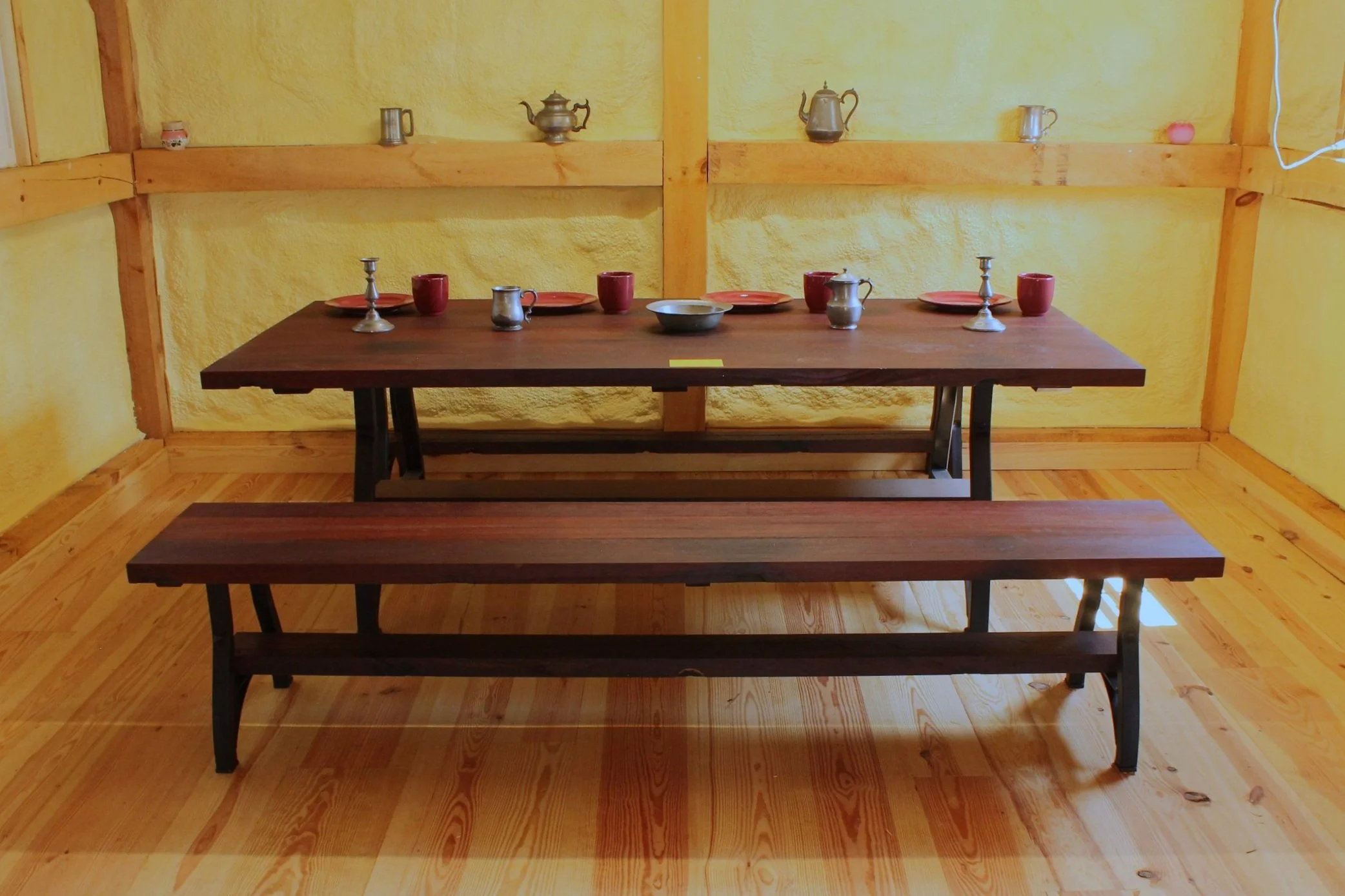 Unique and rustic furniture crafted from historic Tappan Zee Bridge lumber.