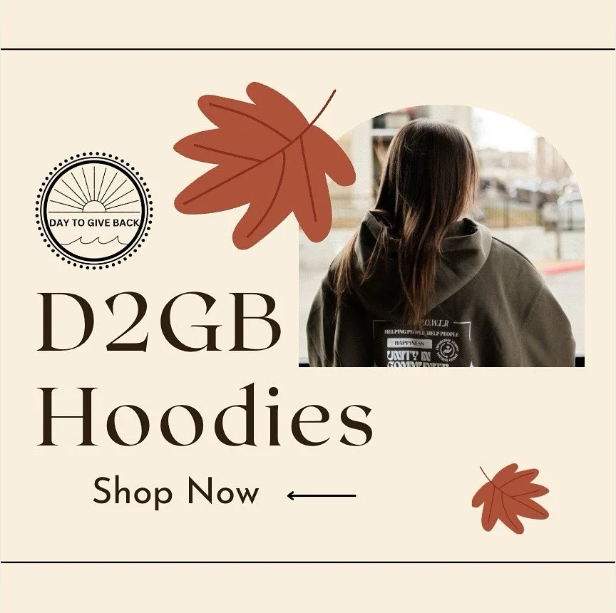 🍂 Fall is coming, and so is hoodie season! 🍁 Stay cozy while supporting a great cause , our D2GB hoodies are still available for purchase while quantities last. Don’t wait, they won’t stick around for long!
