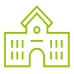 Graphic of a traditional university building.