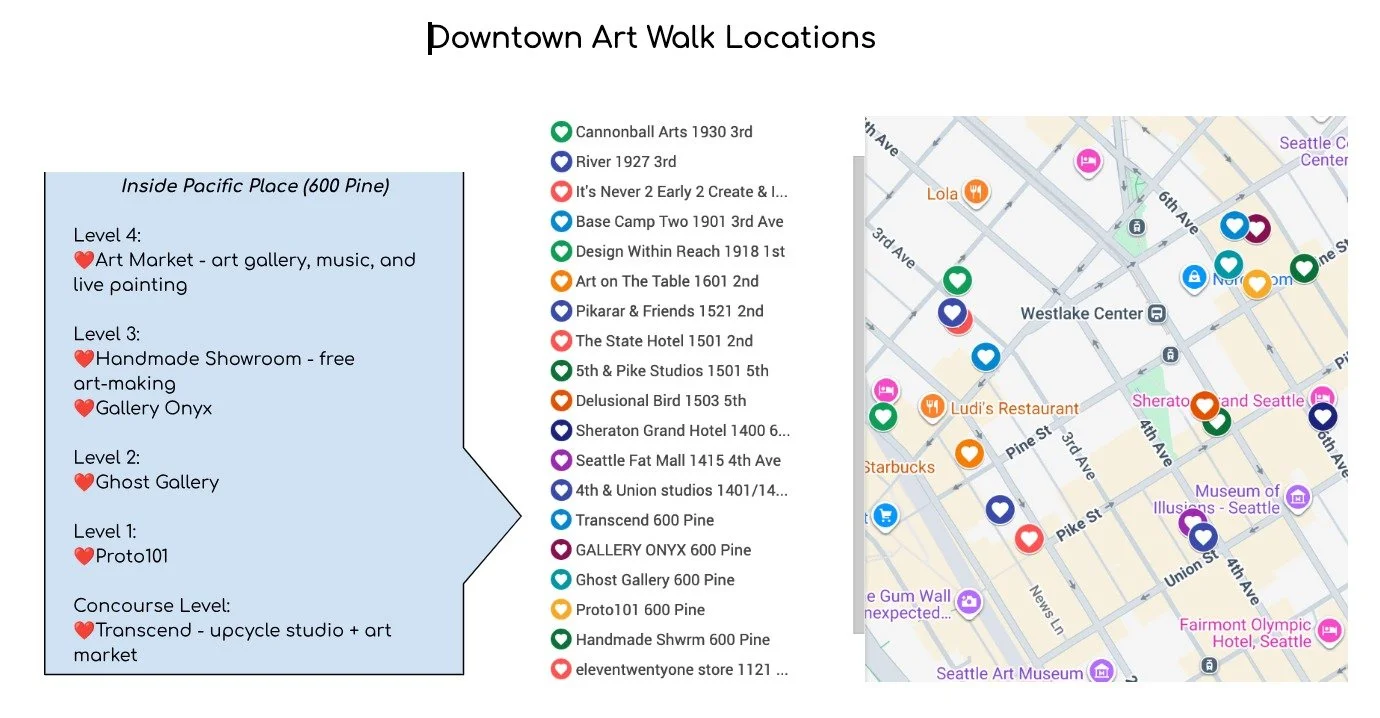 ⭐️⭐️⭐️ We're getting excited for the next art walk, 10/24 from 5-8! Visit emerging artist studios at @4thandunion.artists and @5thandpikestudios ! Enjoy two art markets (on 2 levels, level 4 and at the new @wetranscend ), plus a popup gallery, live m