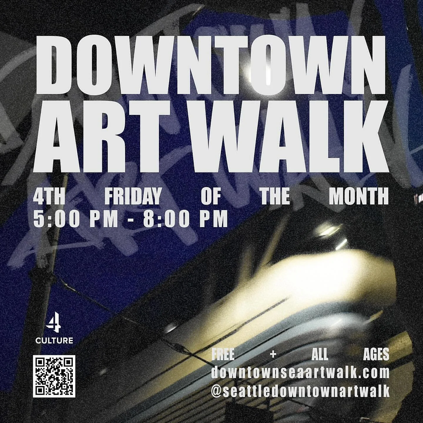 Tonight! Go out and explore the art scene Downtown from 5-8pm! Meet emerging artists, create something new, and enjoy your community. As always, this event is free and all ages! View the interactive map via the link in our profile. See you there! 🖼️