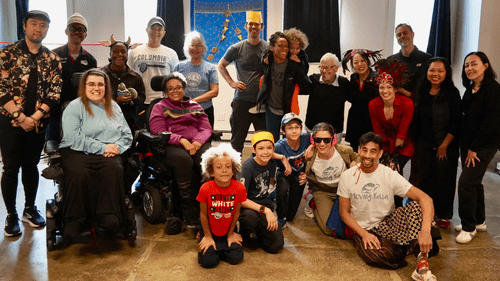 Intergenerational Rasa Lab family poetry and movement workshop