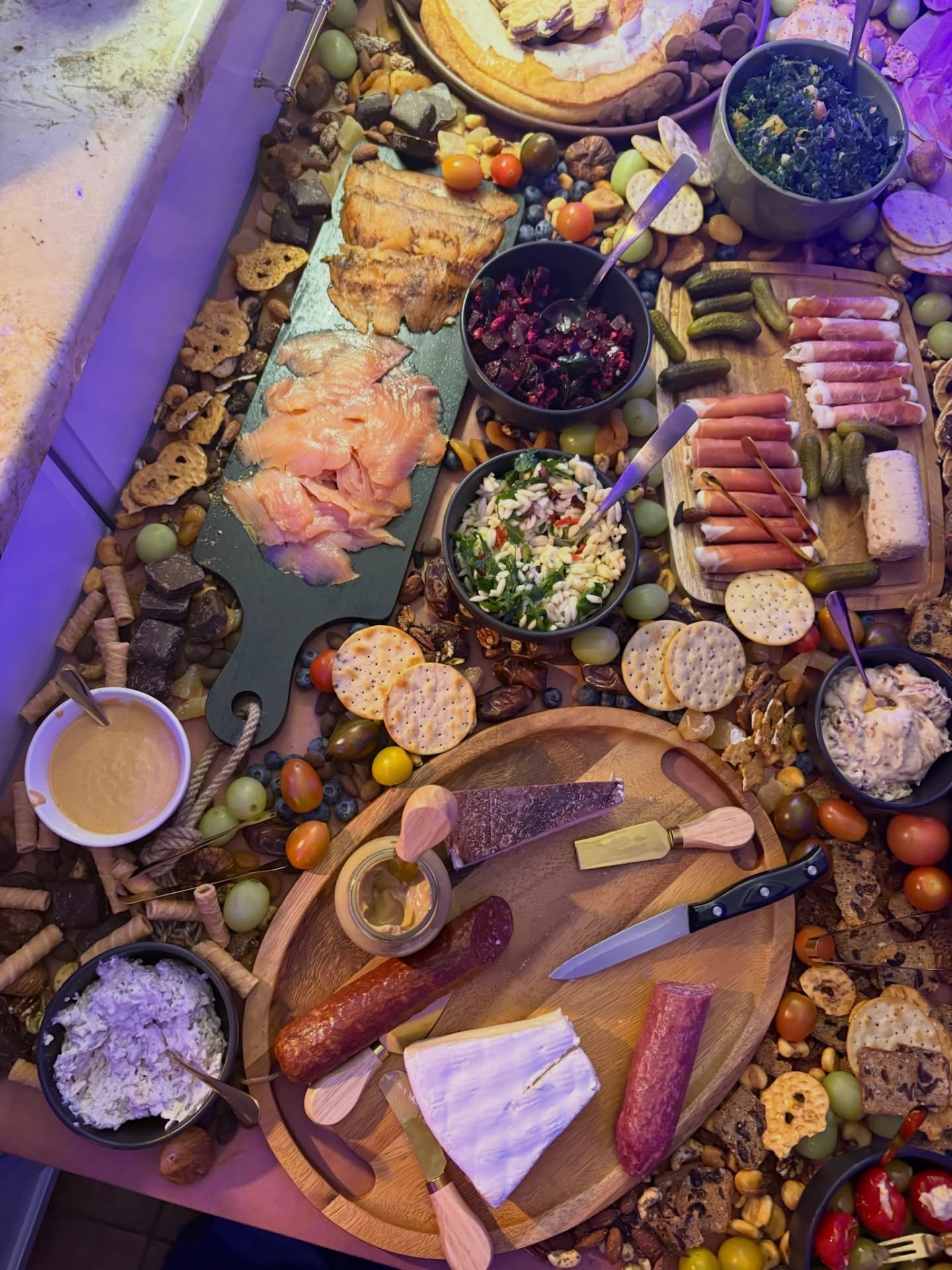 So much love, laughter, and holiday cheer with the best salon team 🤍🎄 From a giant charcuterie board and festive drinks to games, laughs, and a White Elephant that did not disappoint&mdash;my heart is so full. I truly love this team and am beyond g