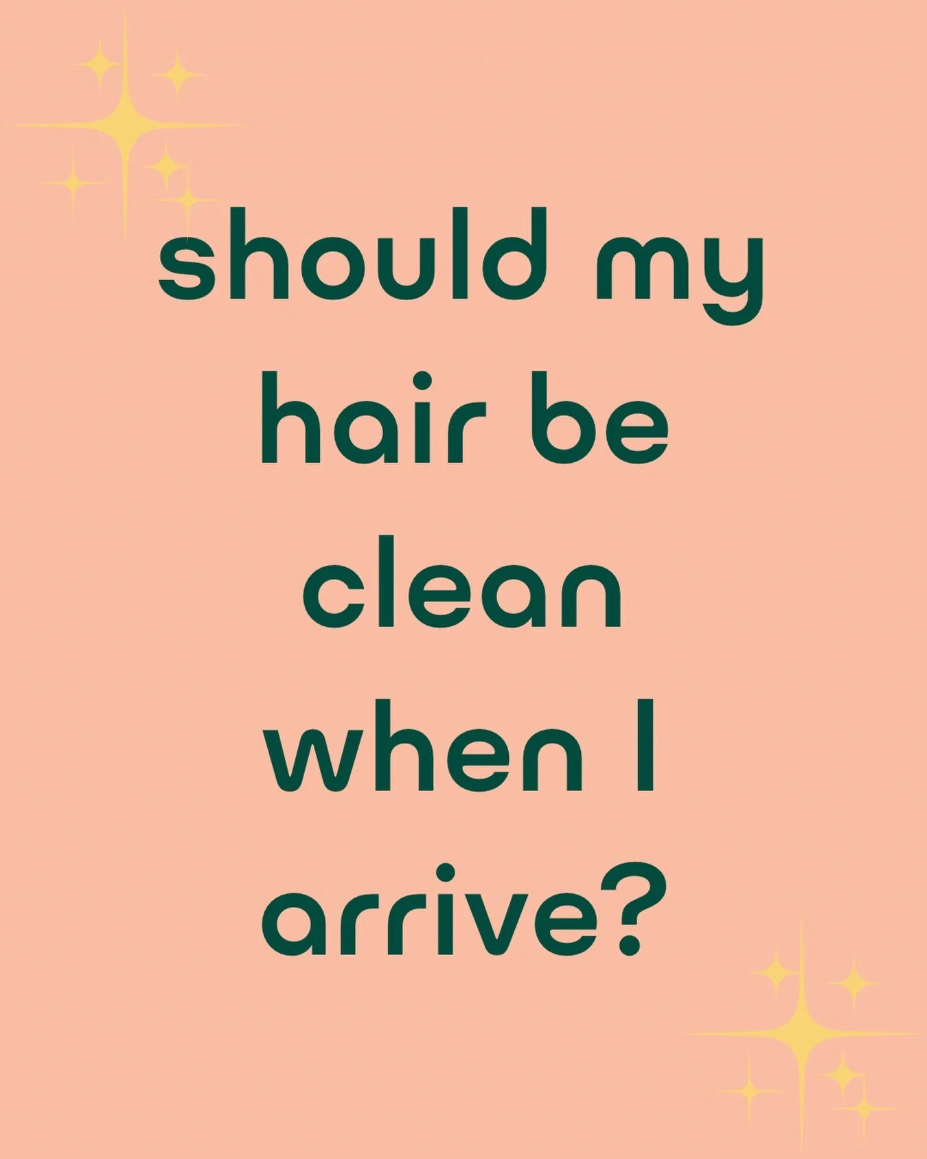 ✨Should my hair be clean when I arrive?✨

💕Short answer: it depends on what you&rsquo;re booked for. Here&rsquo;s how to show up in a way that sets us (and your hair) up for the best result:

➰Curly Cuts
Unless your stylist tells you otherwise&mdash