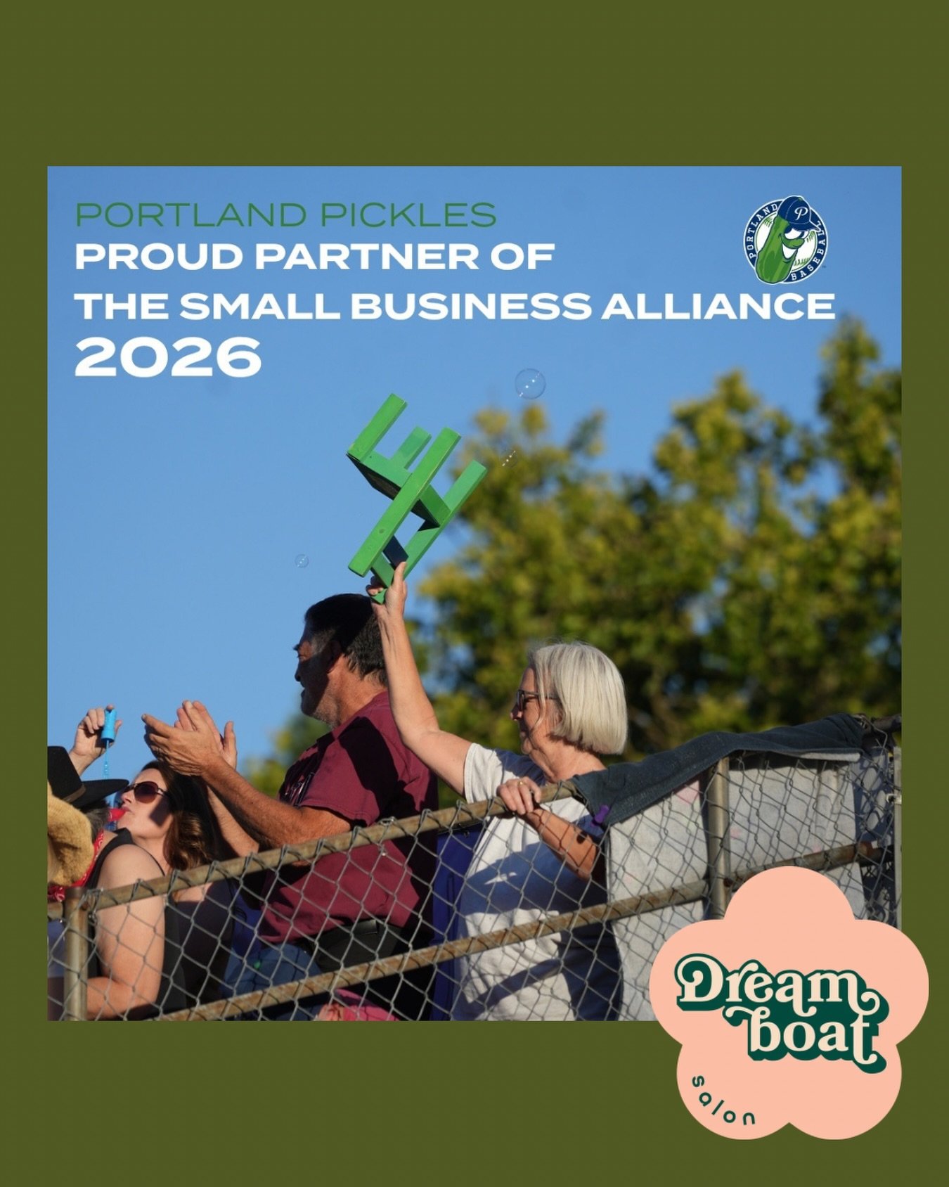 We&rsquo;re officially in the Pickles&rsquo; Small Business Alliance for the 2026 season 🥒⚾️🧢

Catch us at Walker Stadium all summer &mdash; Preseason Opener is 5/26. Use code DREAMBOAT-SBA2026 for 10% off tickets. Grab some for yourself, your crew