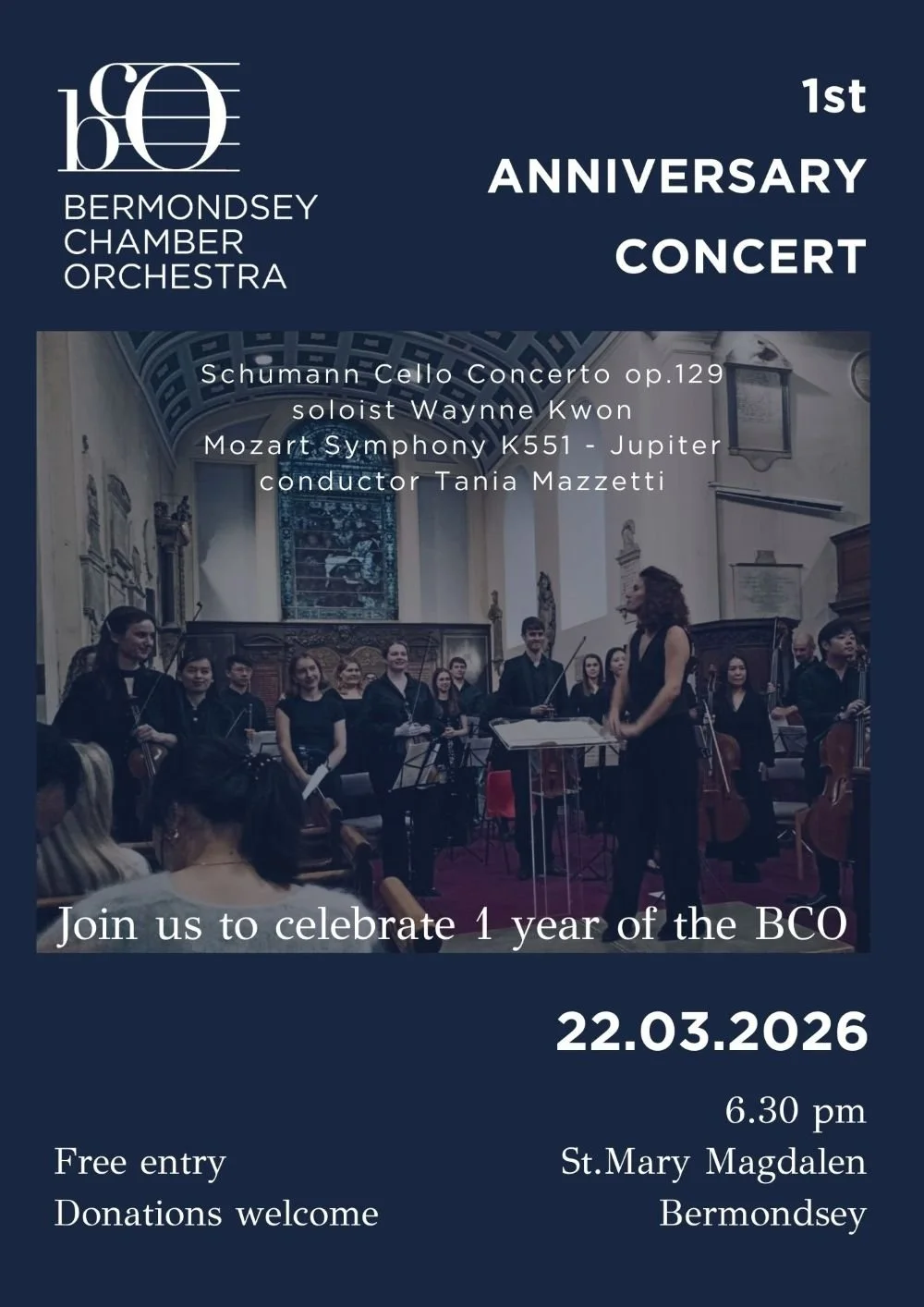Bermondsey Chamber Orchestra in concert 