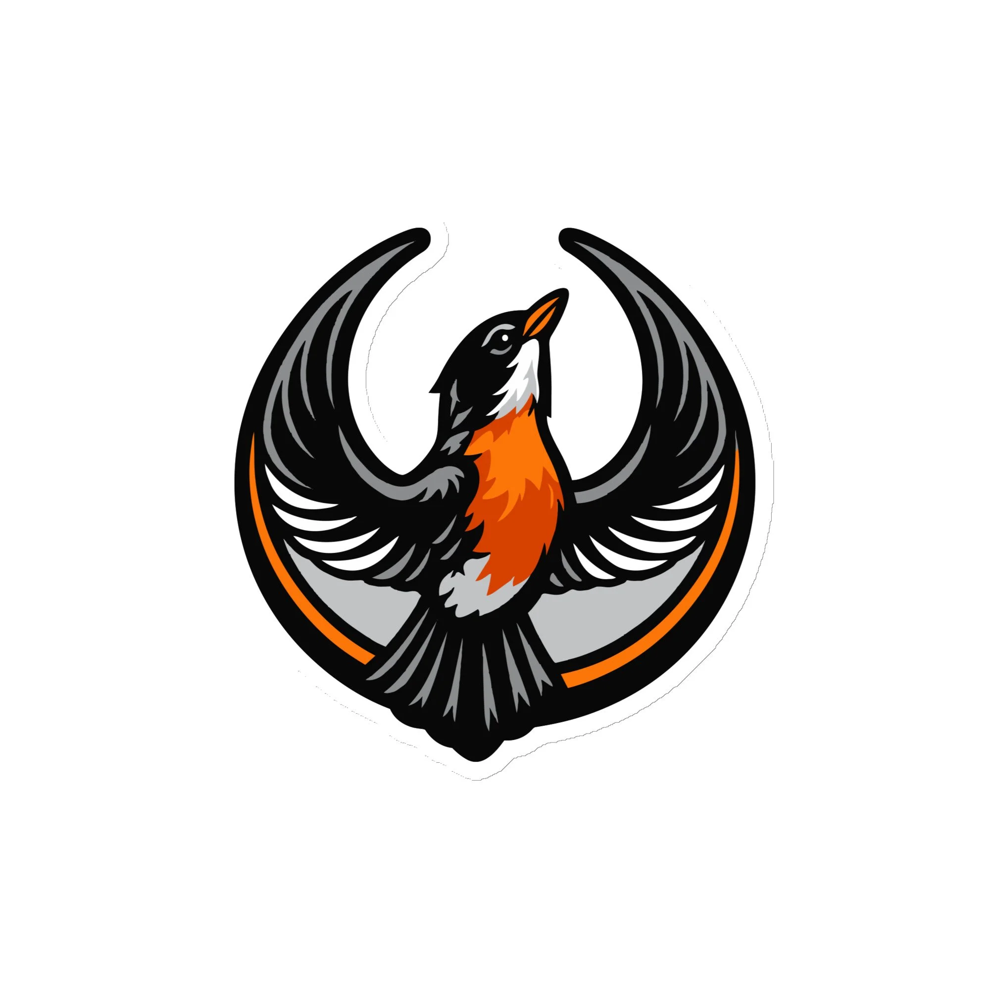 Robin Magnet REBEL BIRDS - CT, MI, WI, American Robin, Magnet — Four Point Five ...